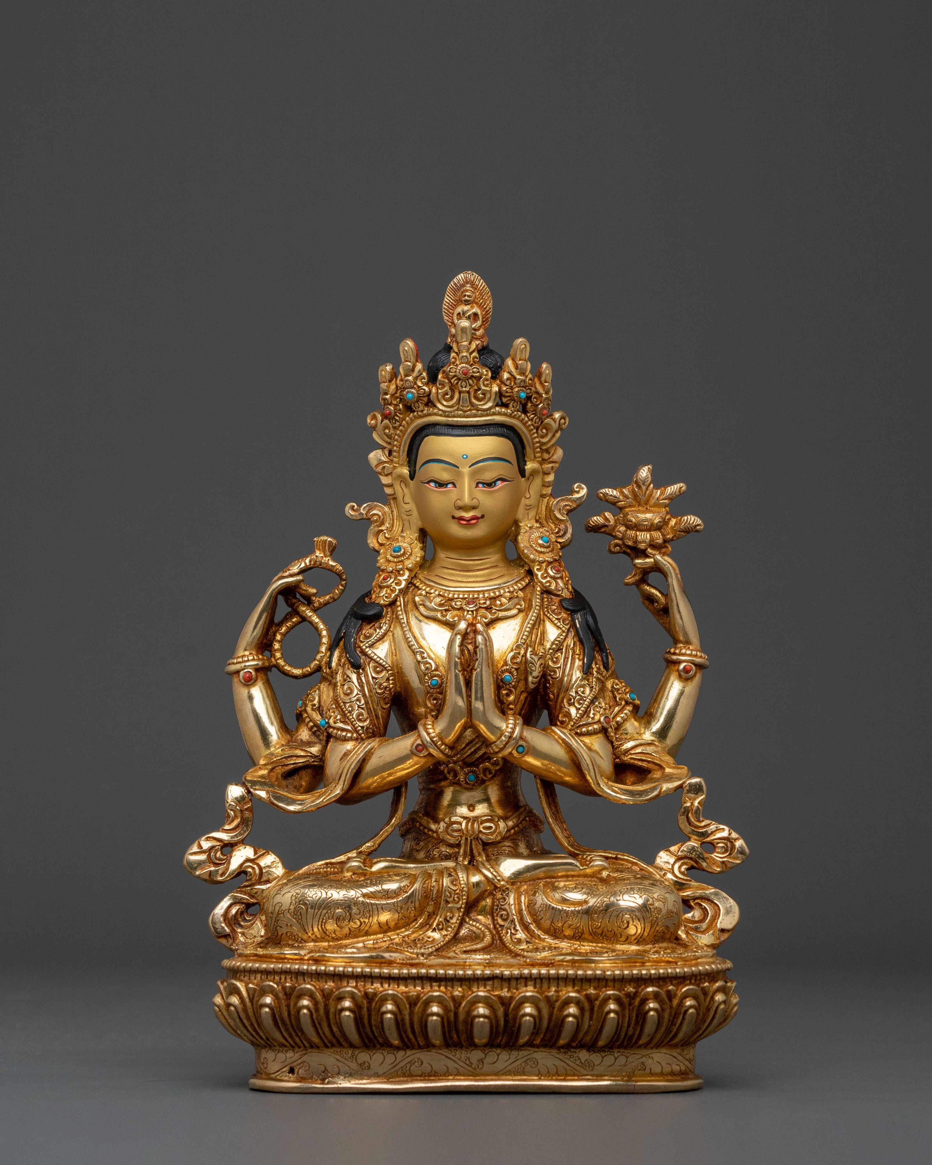 Six Bodhisattva Statue Set | Sacred Buddhist Collection