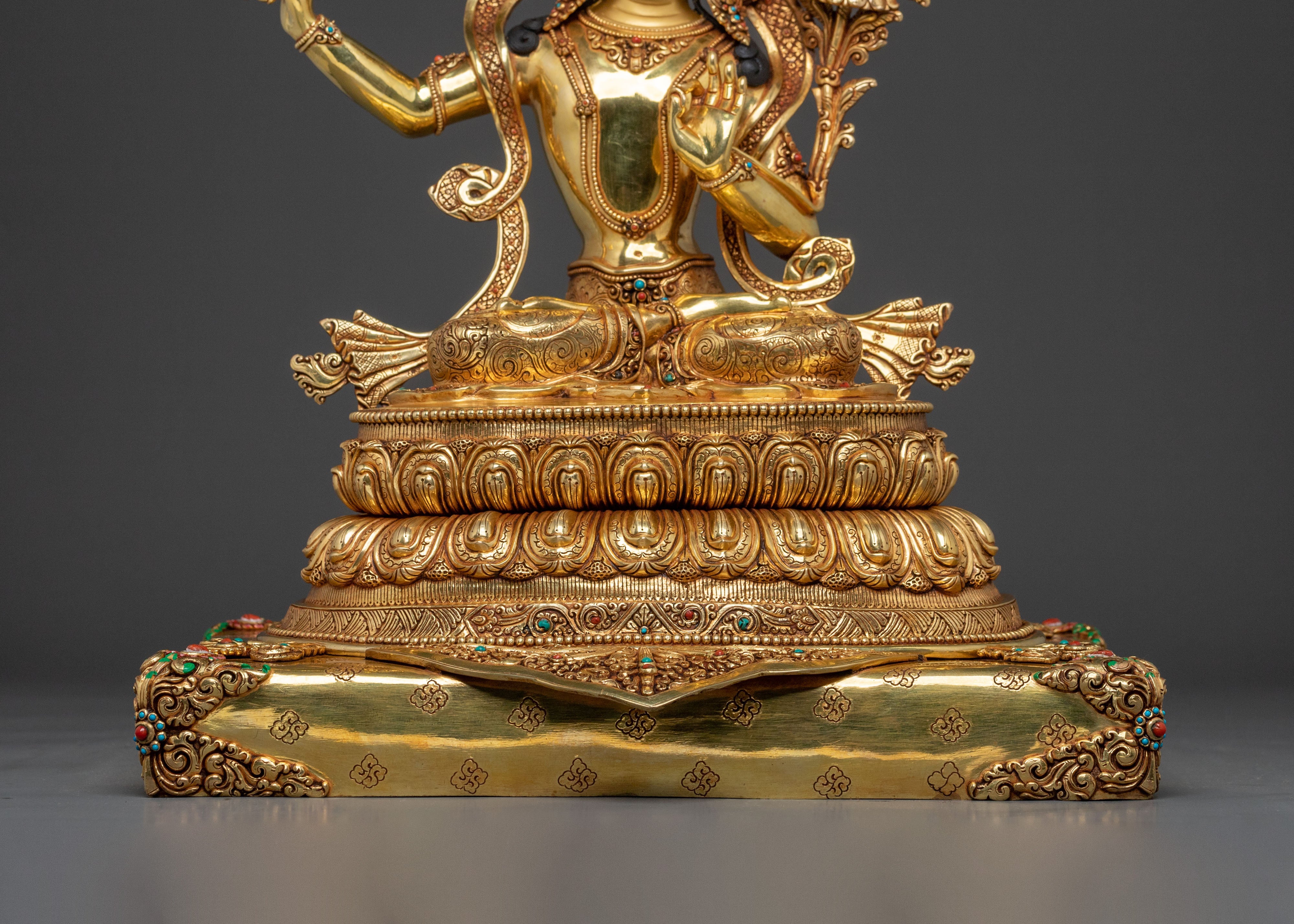Spiritual Manjushri Statue | Buddhist Altar Sculpture