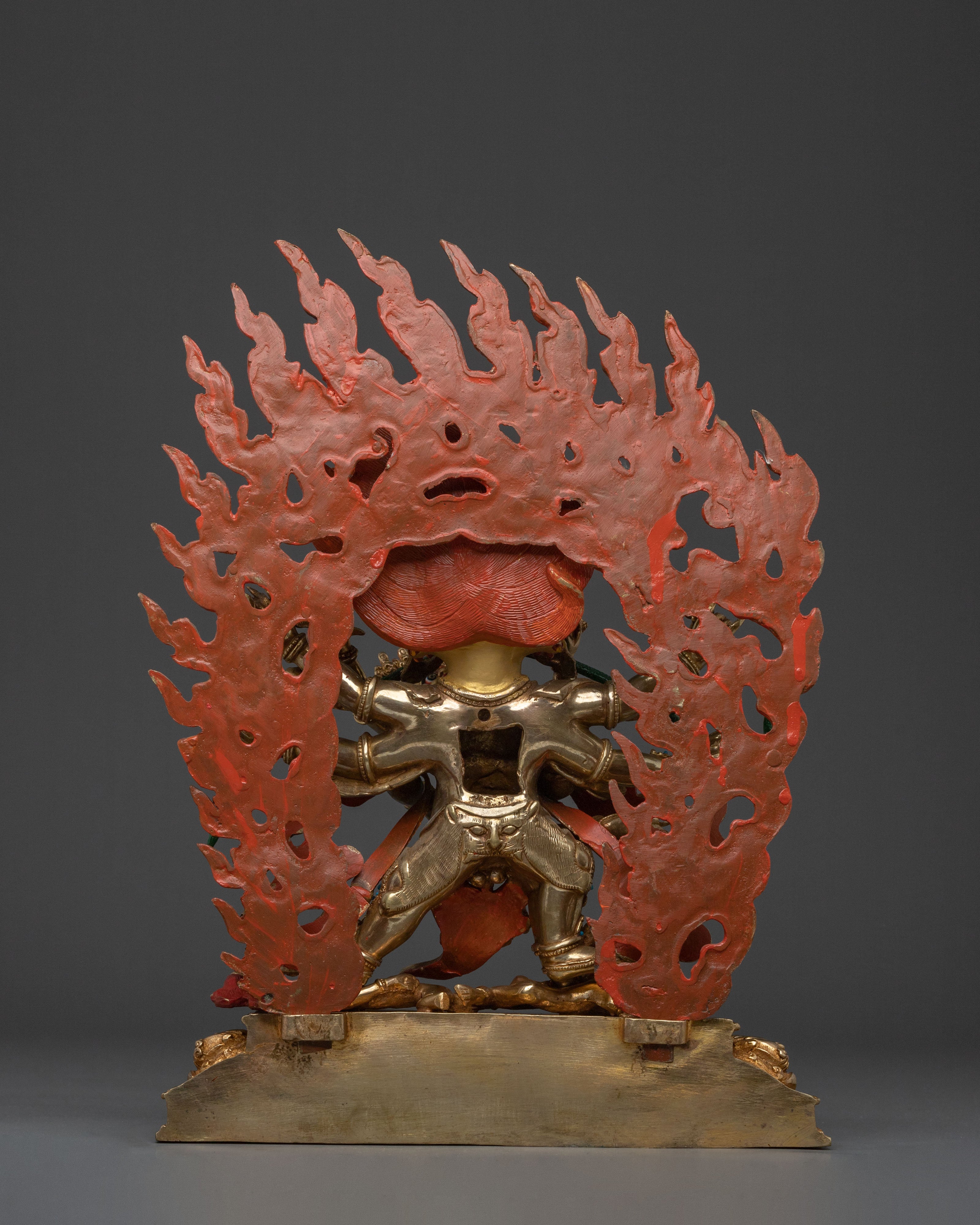 Mahachakra Vajrapani with consort: Himalayan Handcrafted Statue