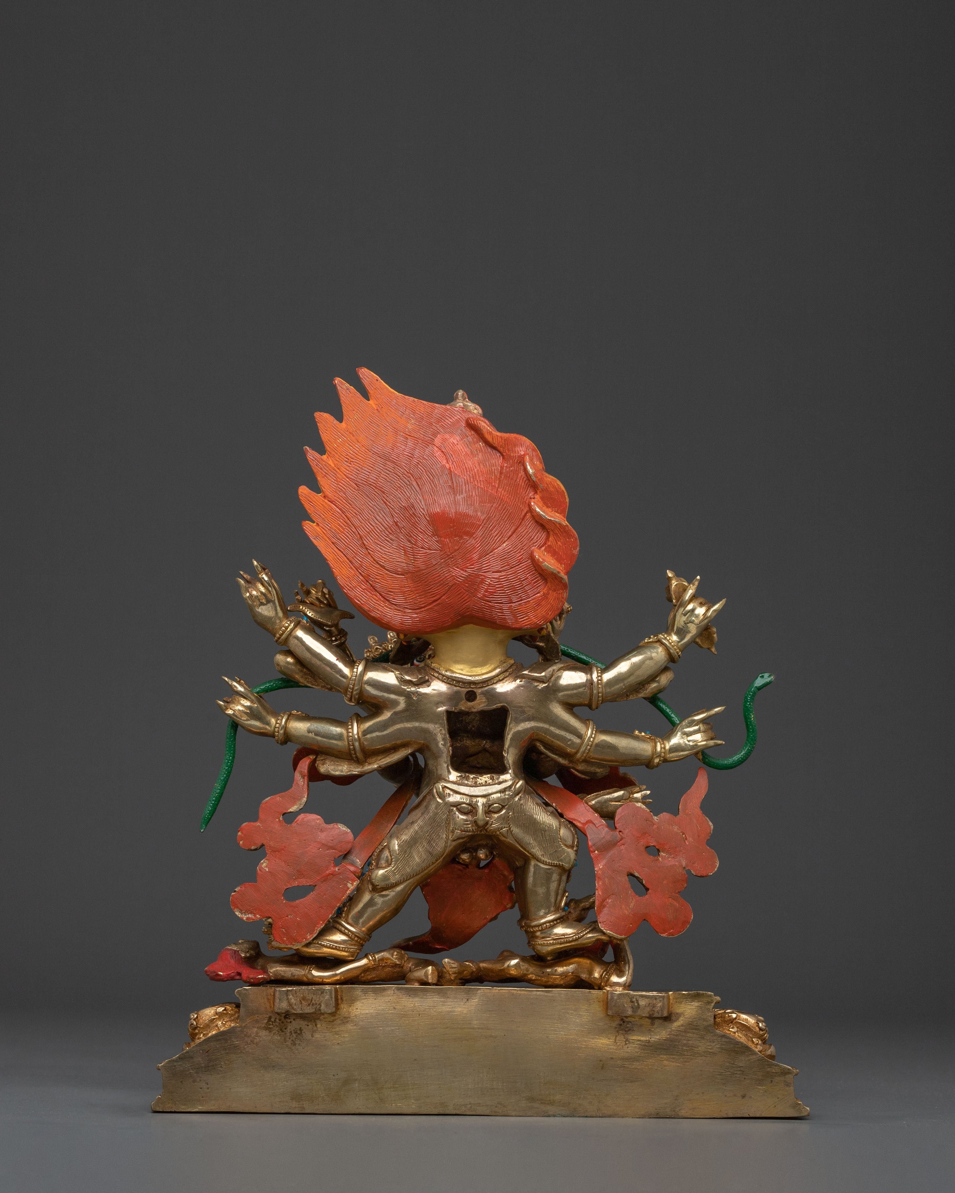 Mahachakra Vajrapani with consort: Himalayan Handcrafted Statue