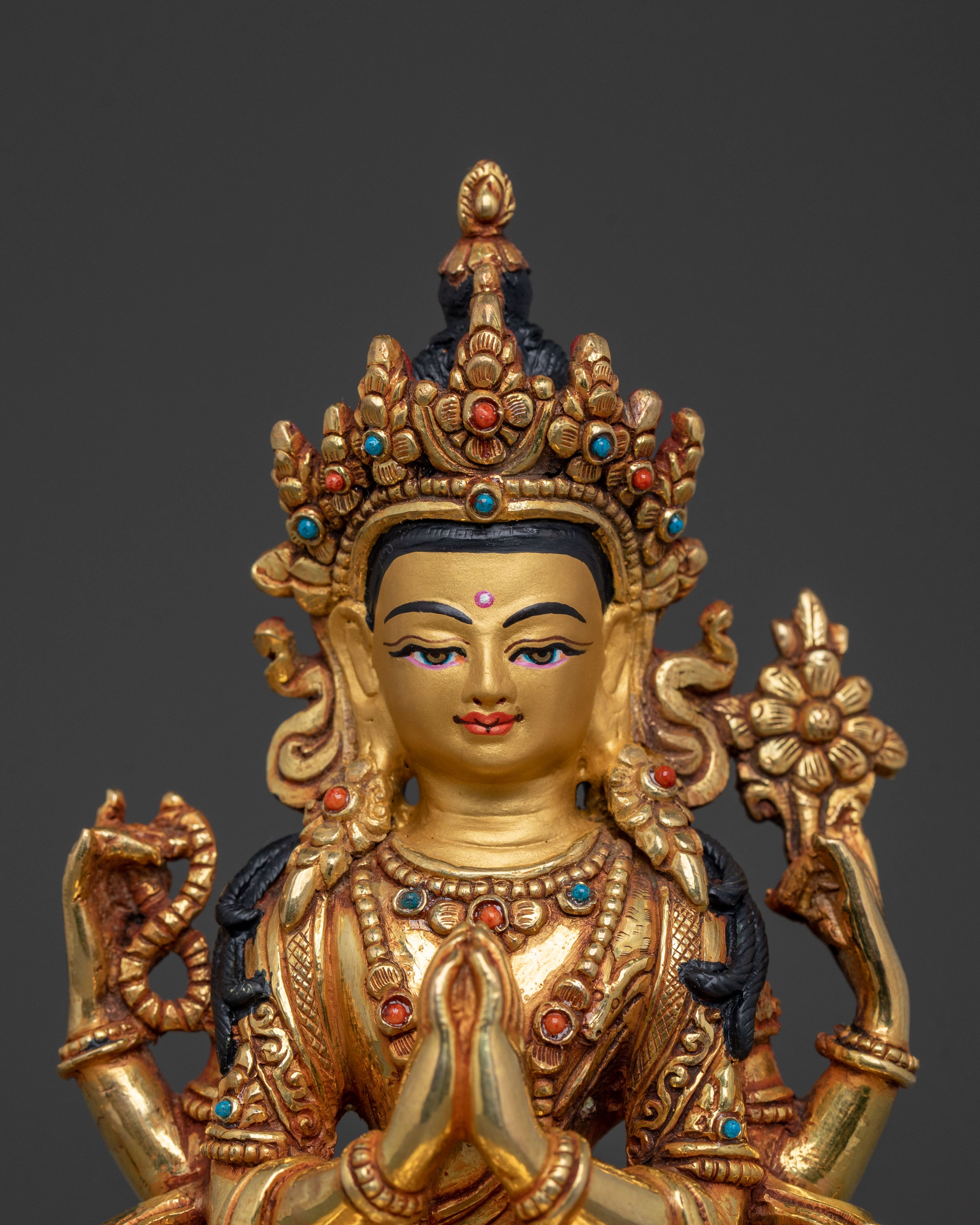 Six Bodhisattva Statue Set | Buddhist Altar Decor