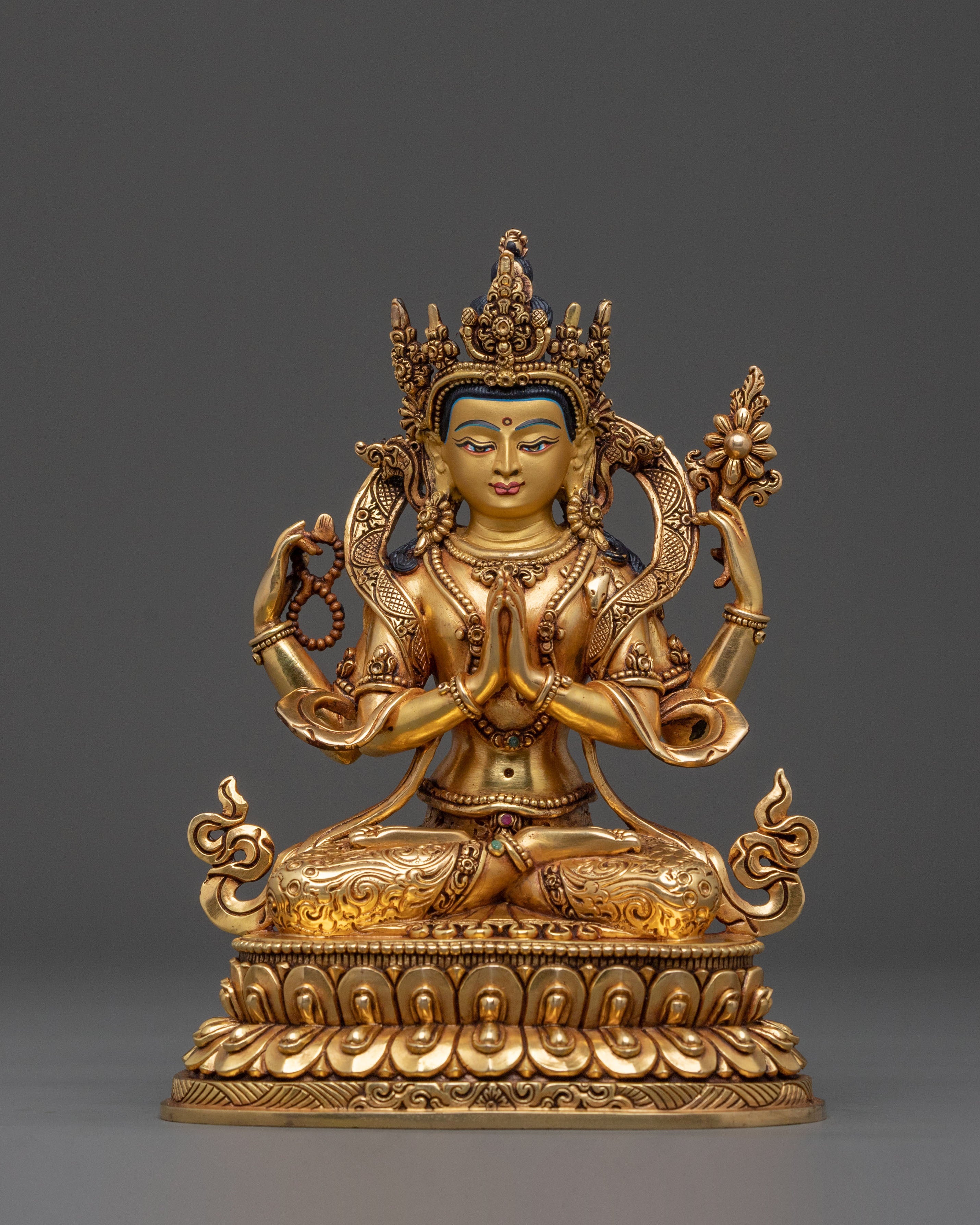 Six Bodhisattva Statue Set | Sacred Buddhist Figurines