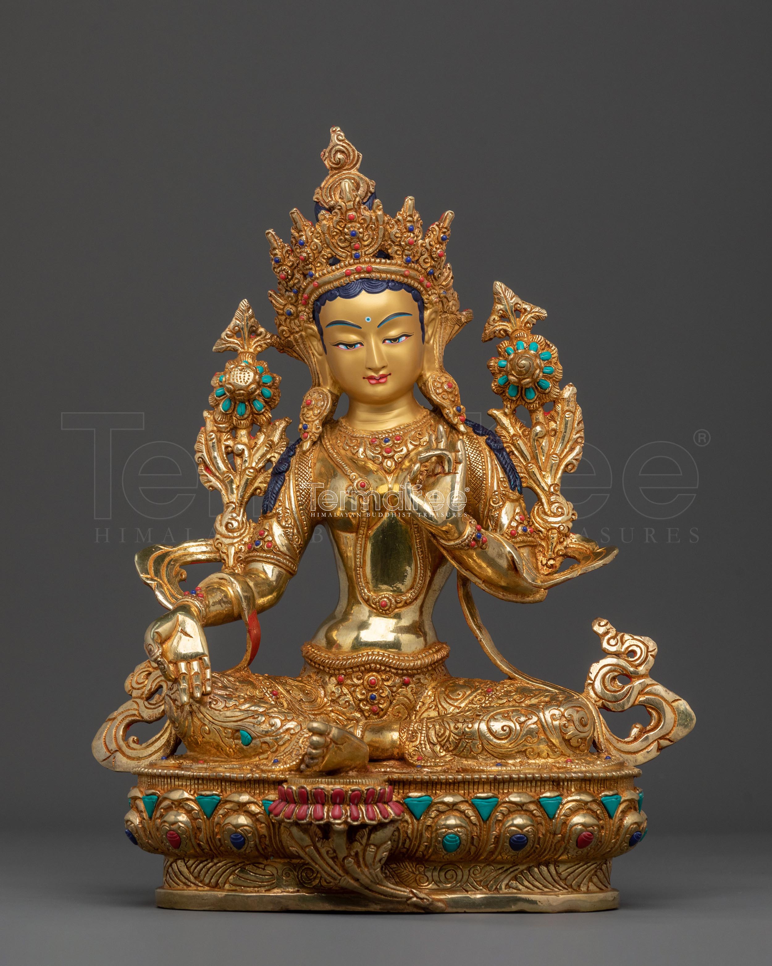 Shyama Tara Sculpture | Tibetan Buddhist Goddess