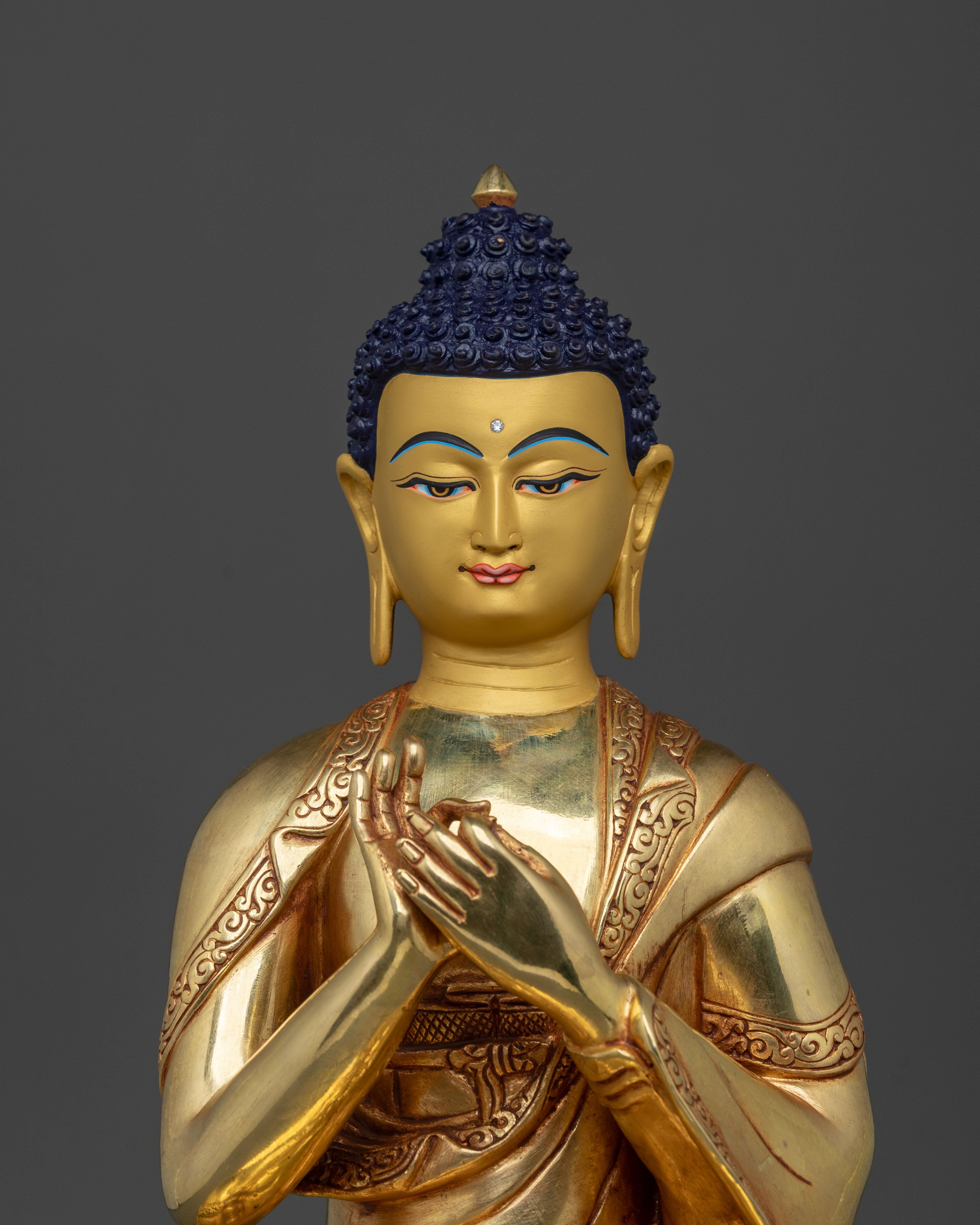 Handmade Five Buddha Statue Set | Sacred Collection
