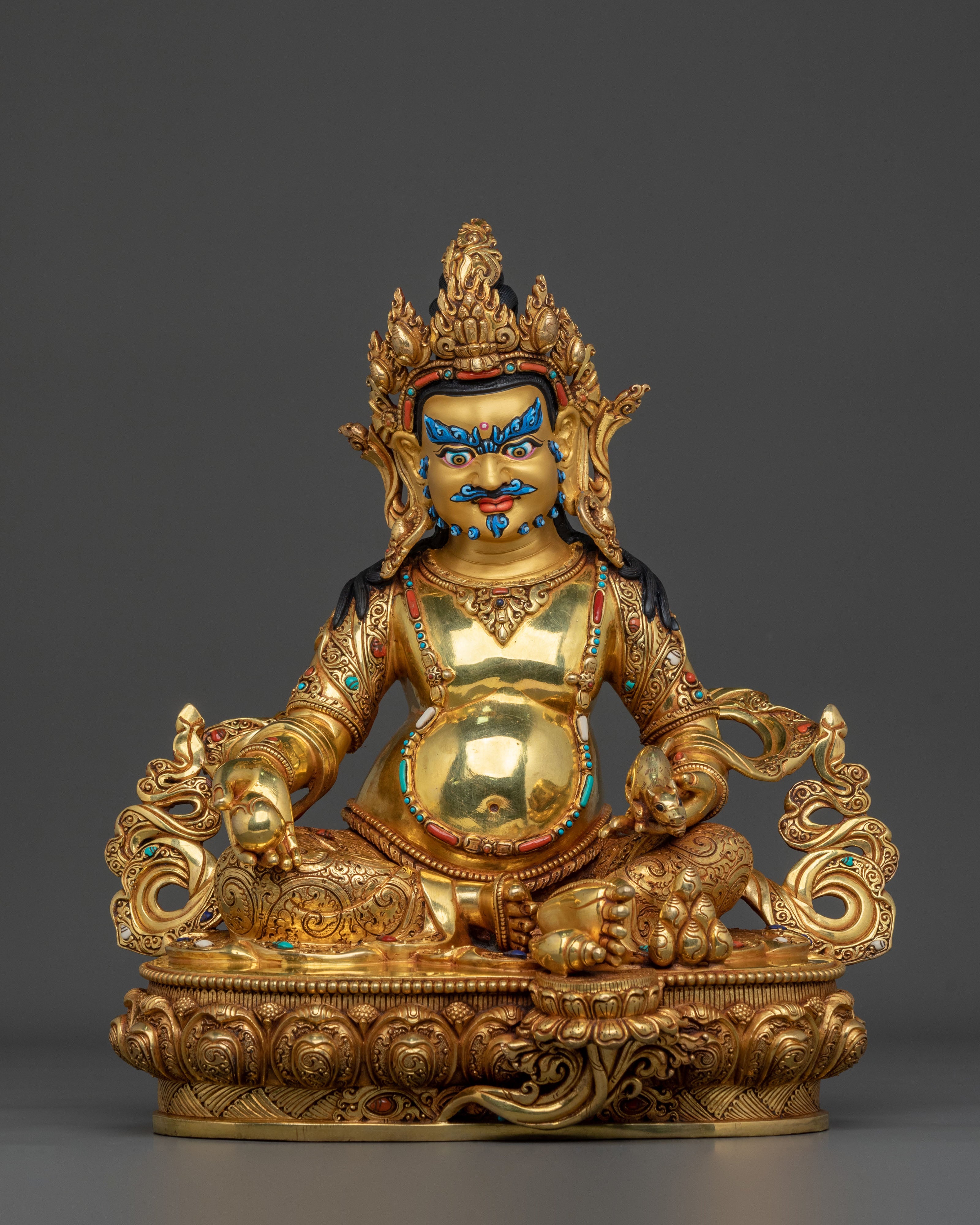 Five Dzambhala Statue Set | Sacred Buddhist Collection
