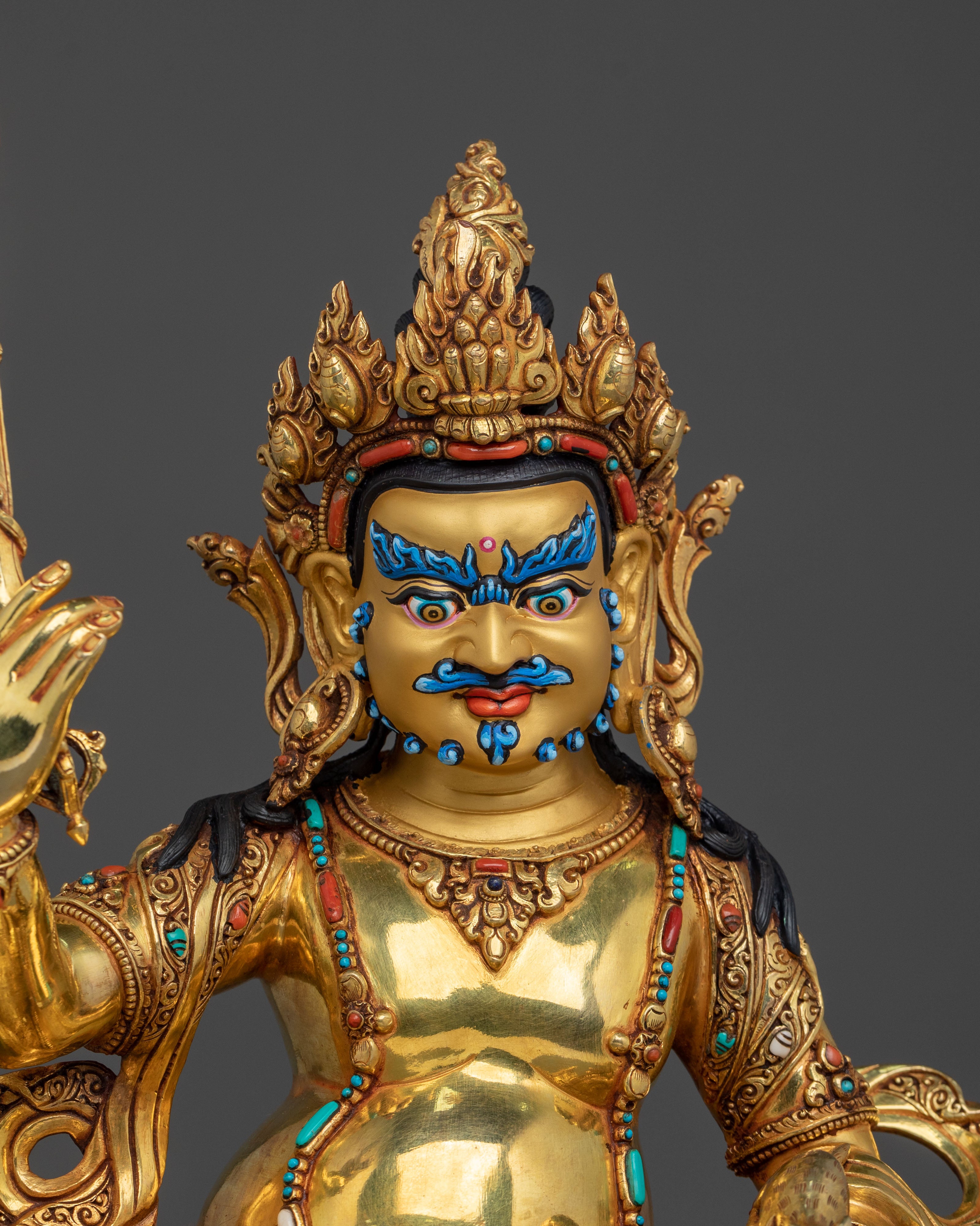 Five Dzambhala Statue Set | Sacred Buddhist Collection