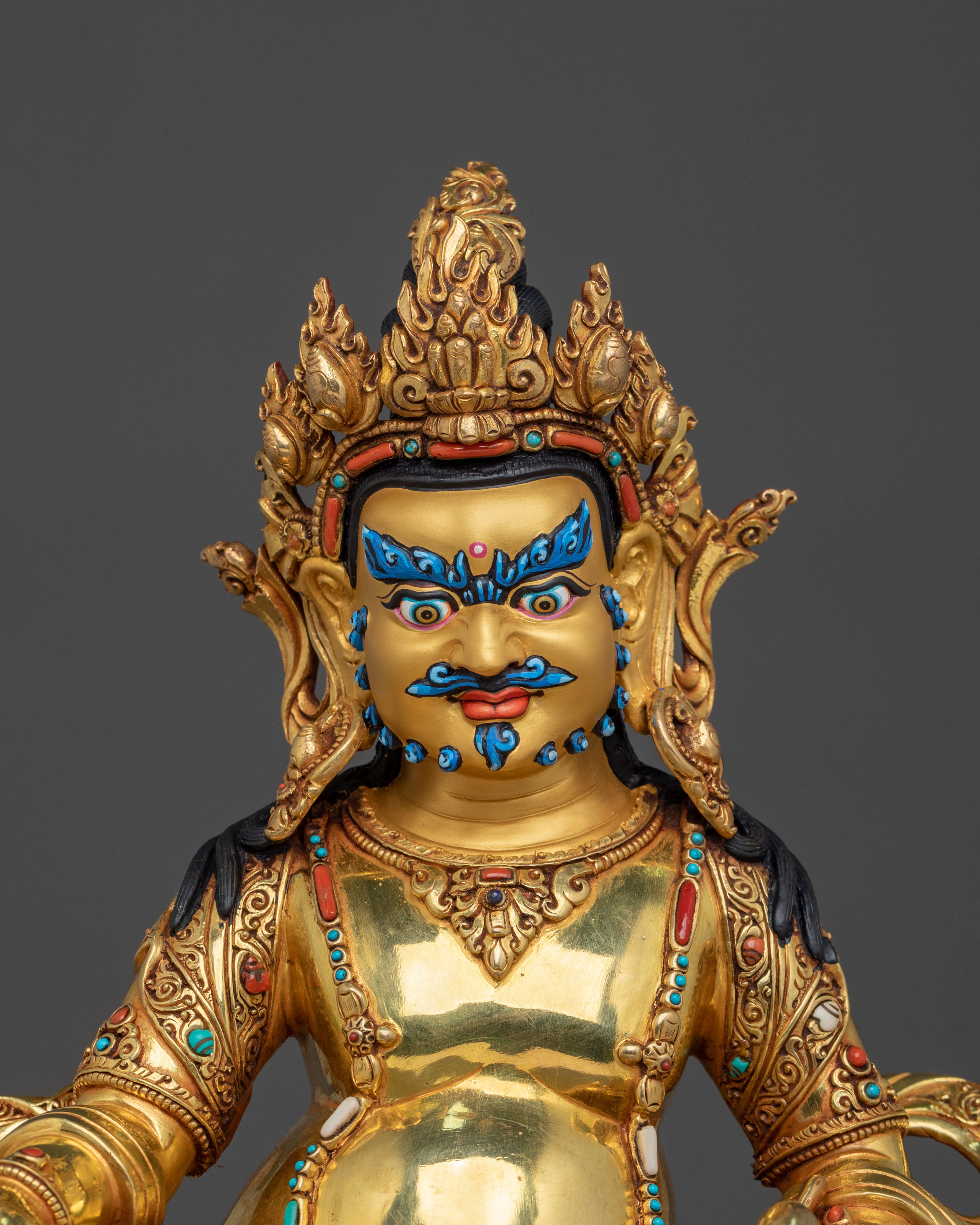 Five Dzambhala Statue Set | Sacred Buddhist Collection