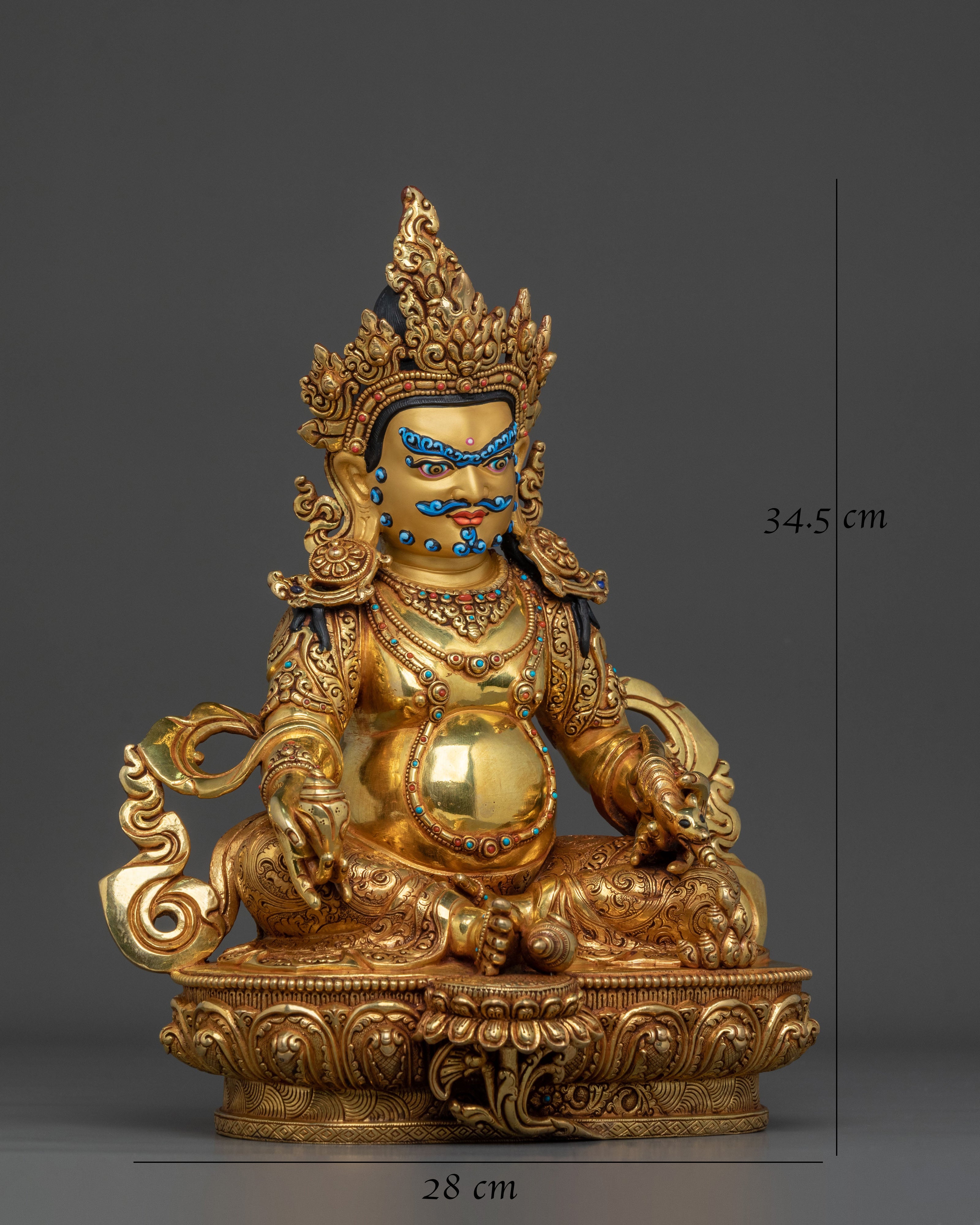 Five Dzambhala Statue Set | Sacred Buddhist Collection