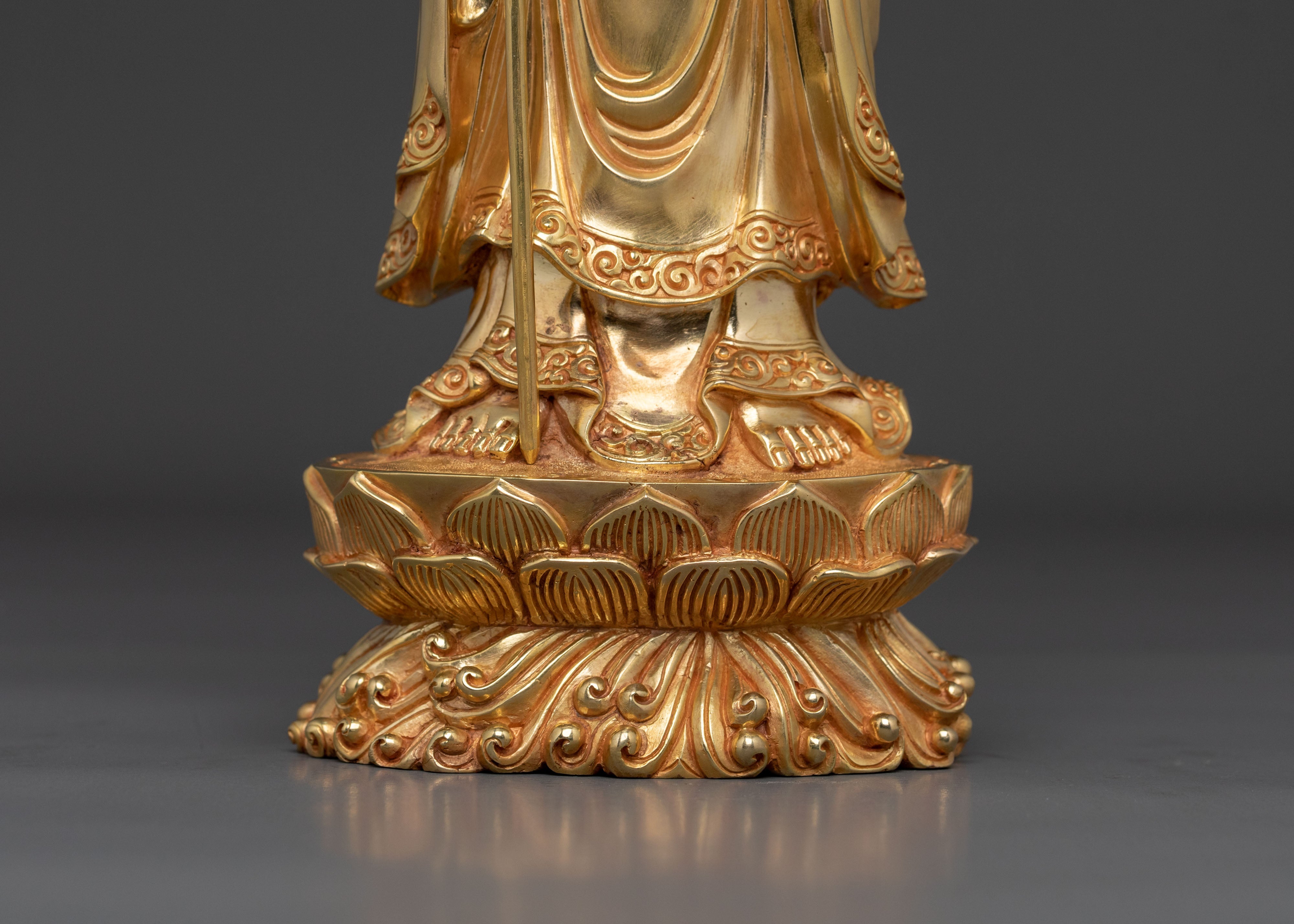 Standing Kshitigarbha Sacred Statue | Home Decor