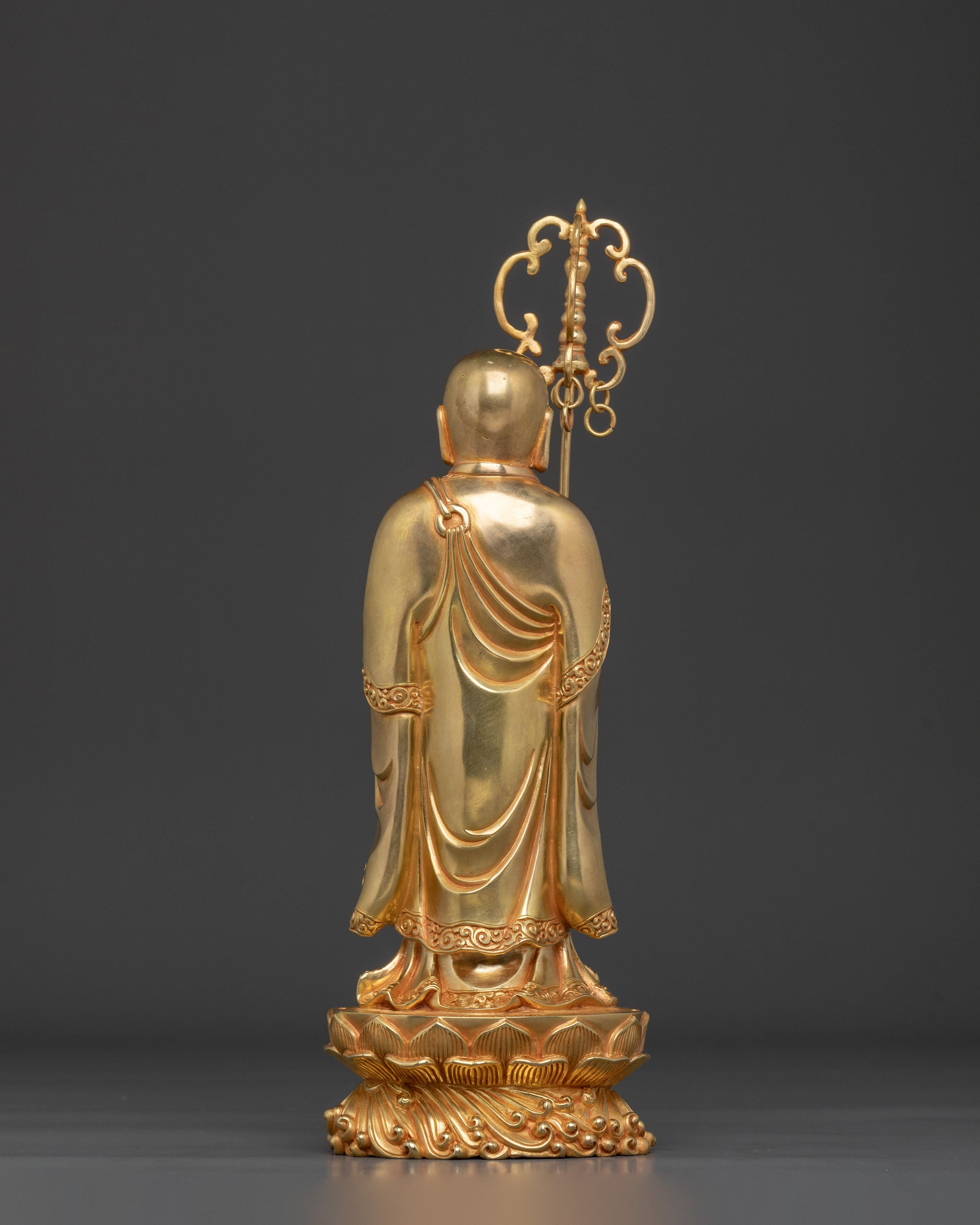 Standing Kshitigarbha Sacred Statue | Home Decor