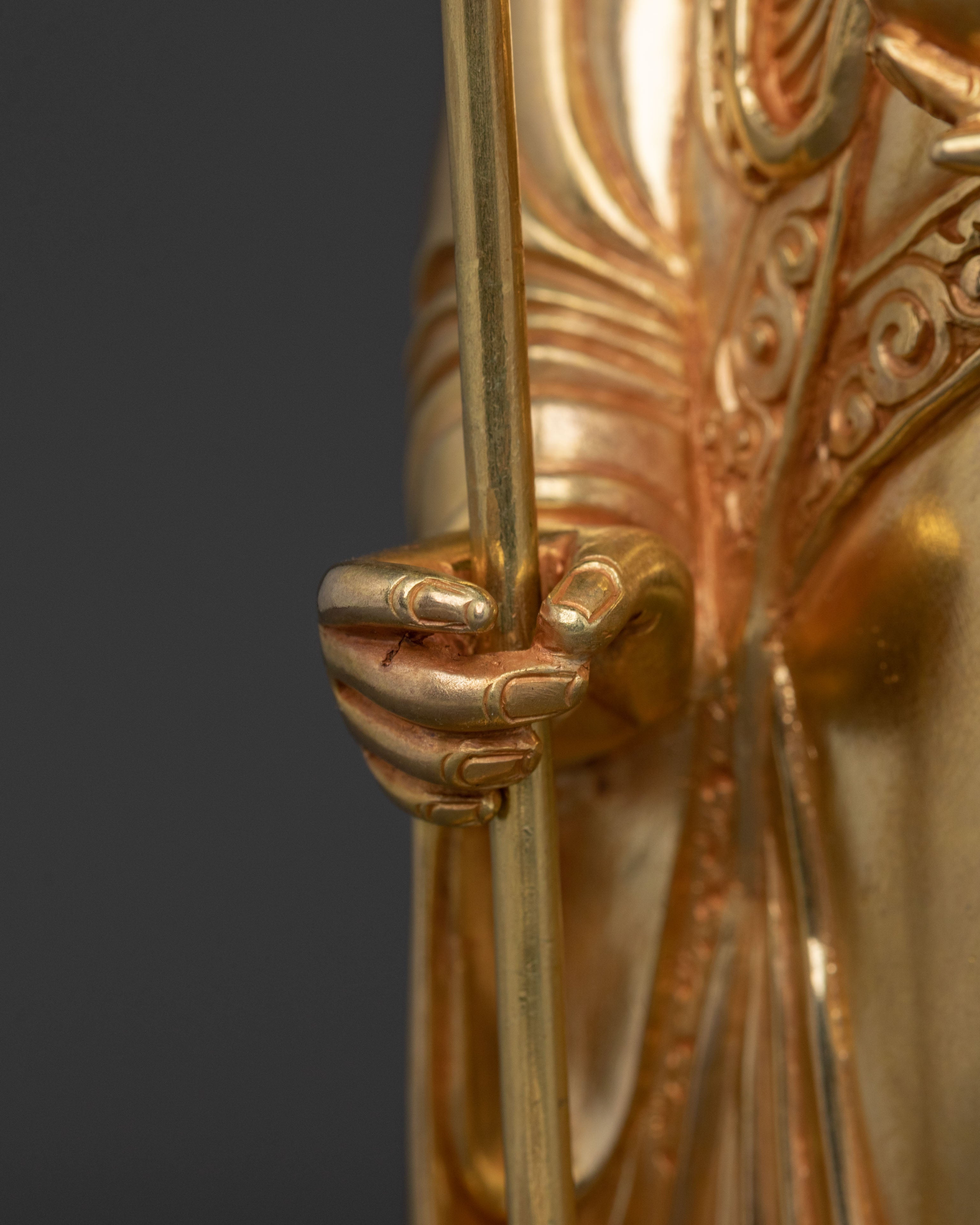 Standing Kshitigarbha Sacred Statue | Home Decor
