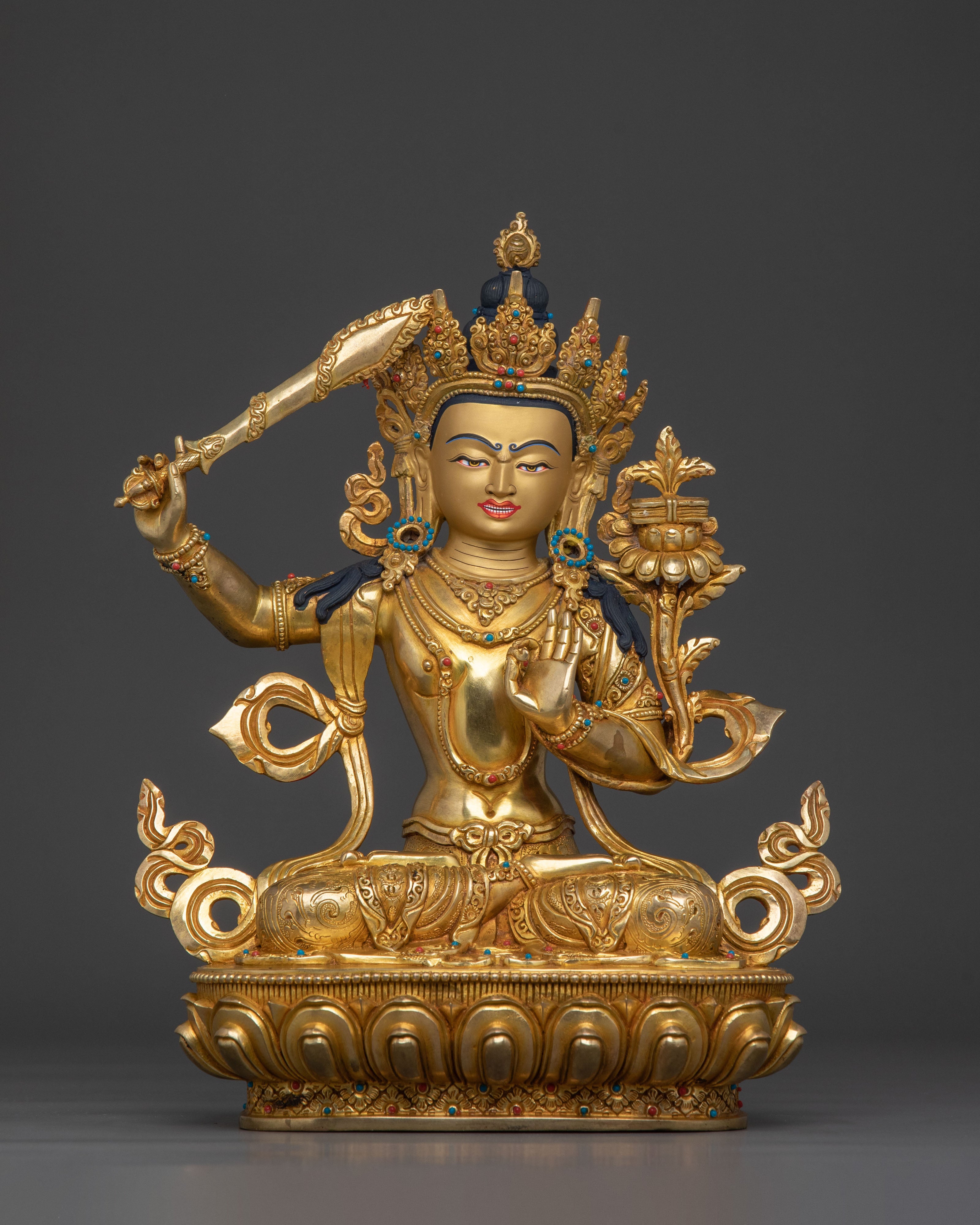 Manjushri Divine Statue Collection | Tibetan Buddhist Figurines