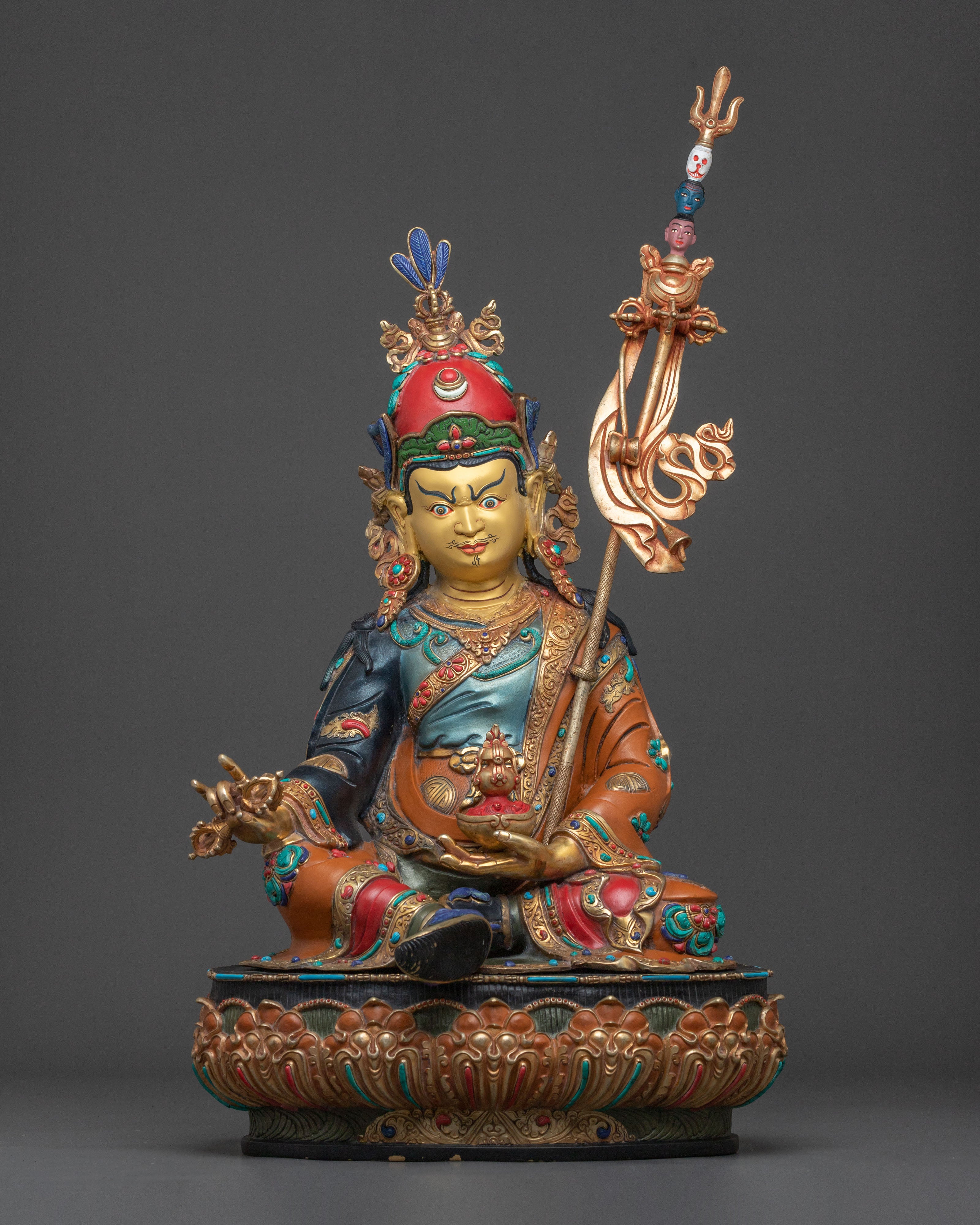 Guru Rinpoche Statue With Disciples | Sacred Collection