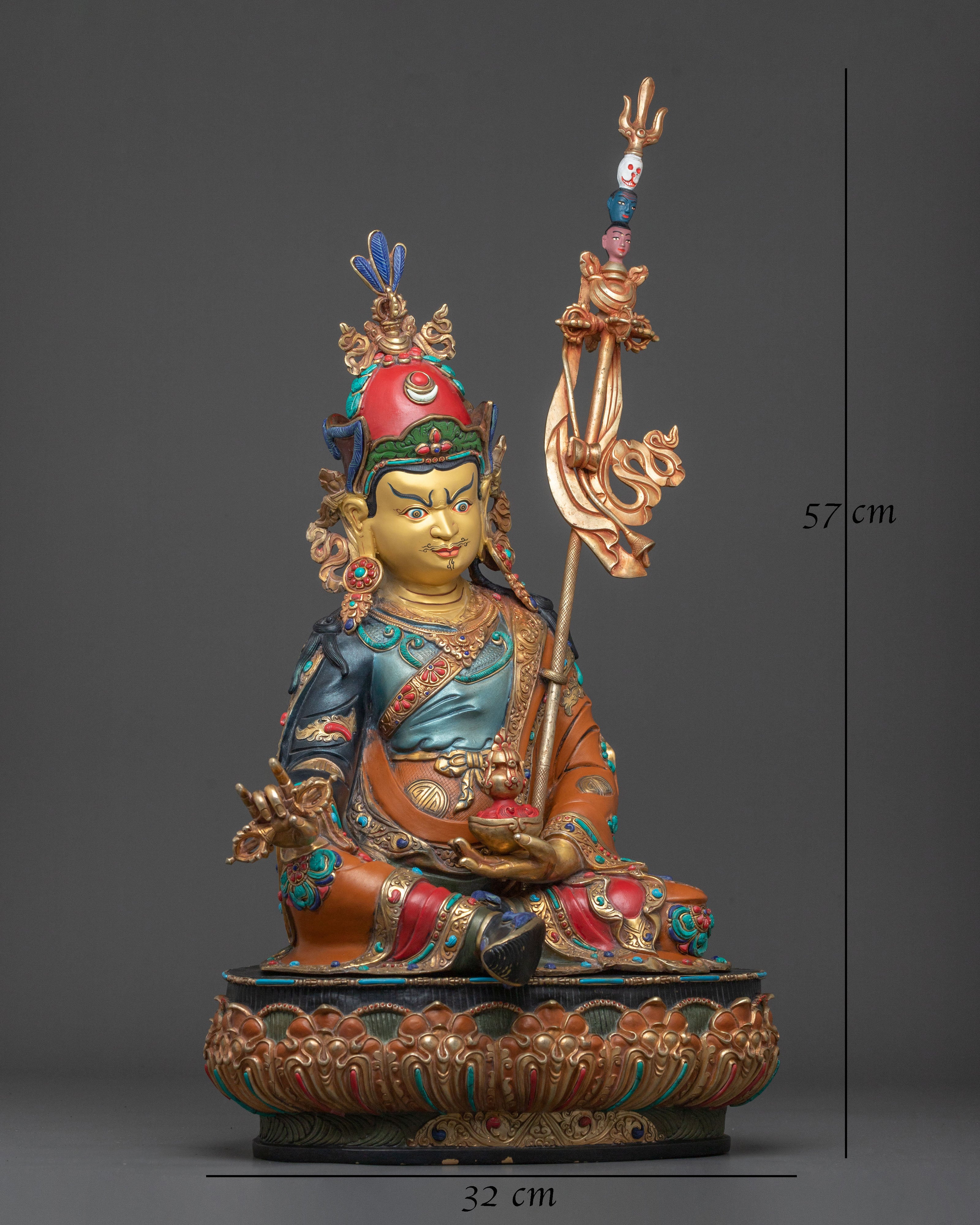 Guru Rinpoche Statue With Disciples | Sacred Collection