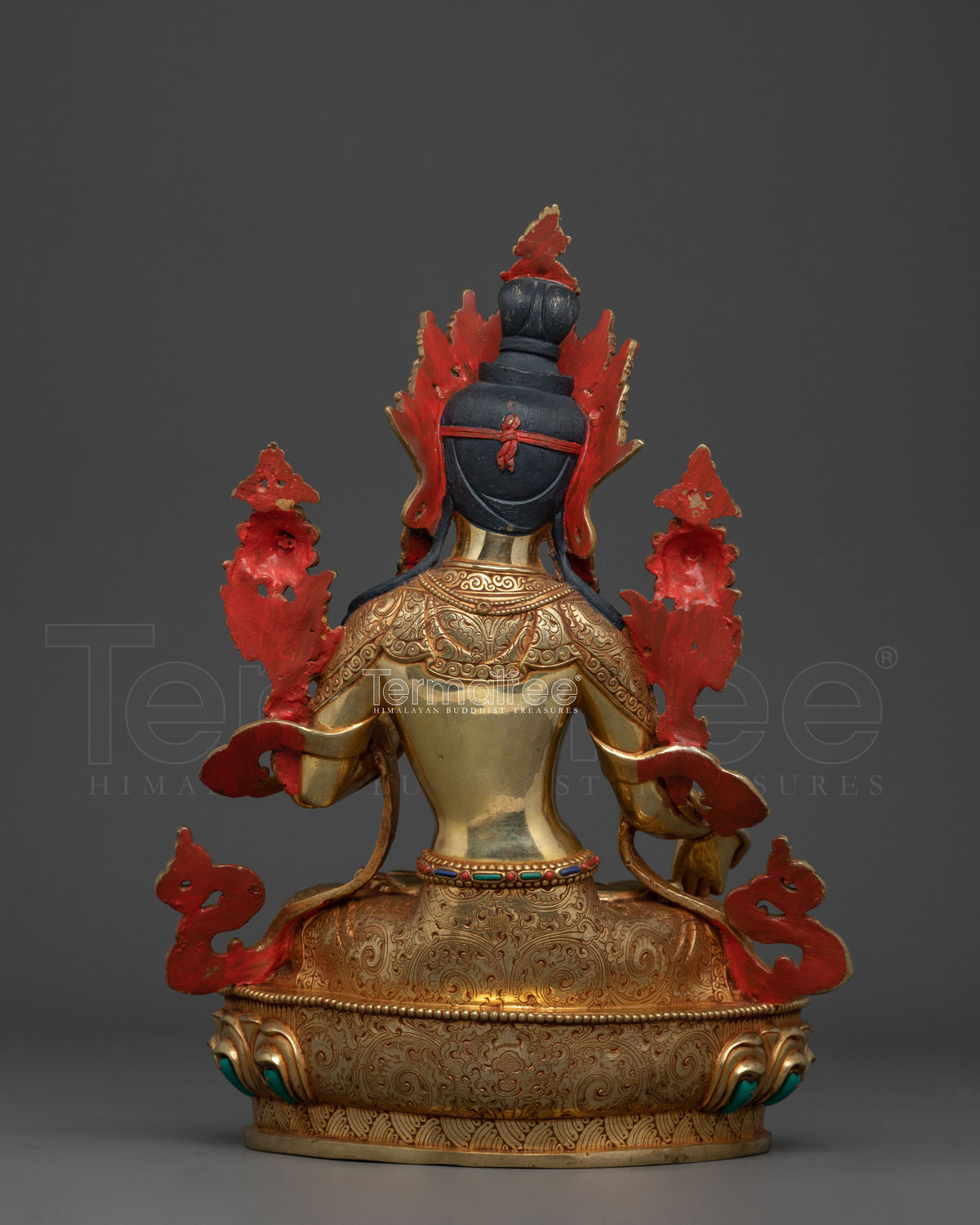 Hand-Carved White Tara Statue | Altar Home Decor