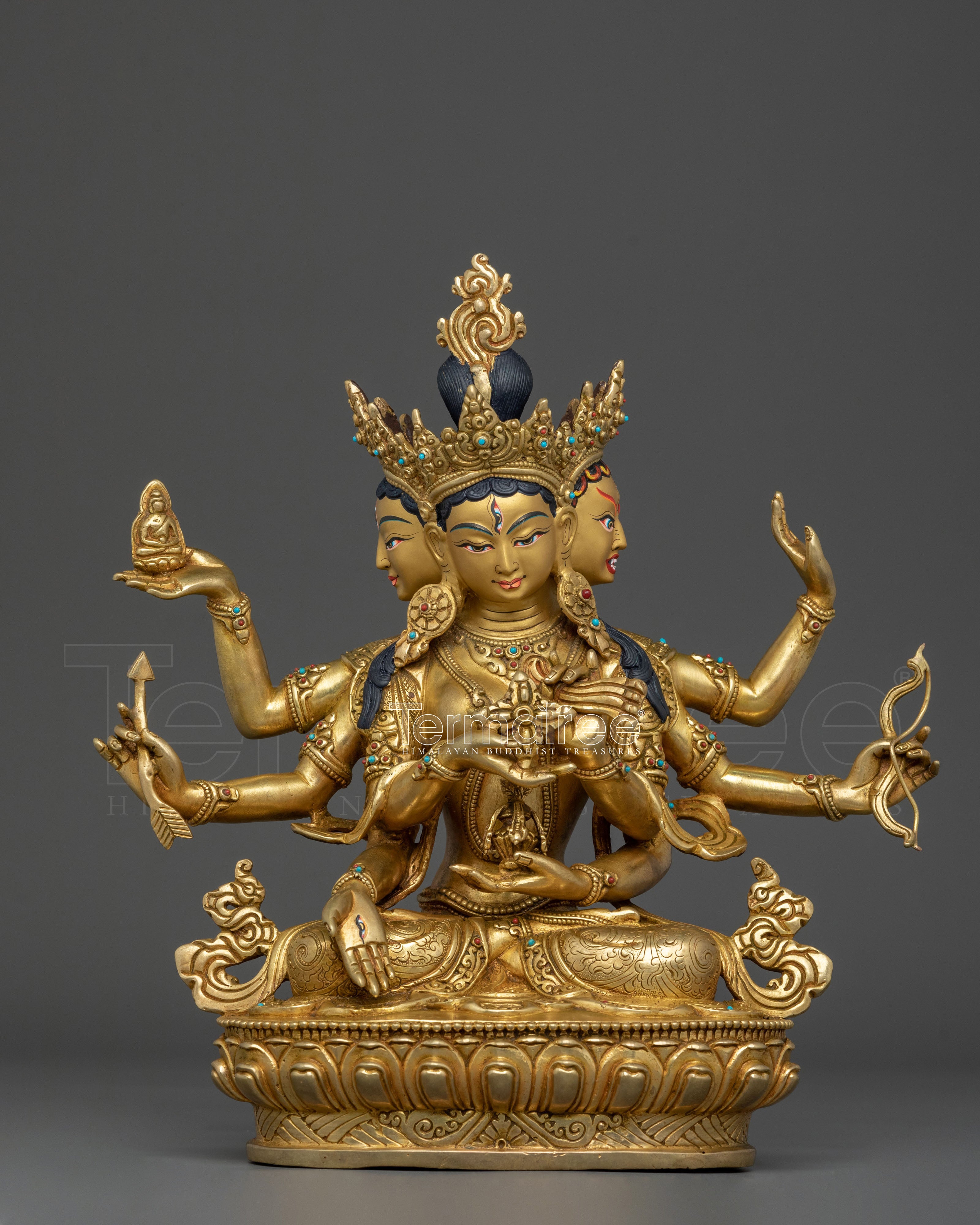 Female Deity Namgyalma Statue | Longevity Goddess Sculpture