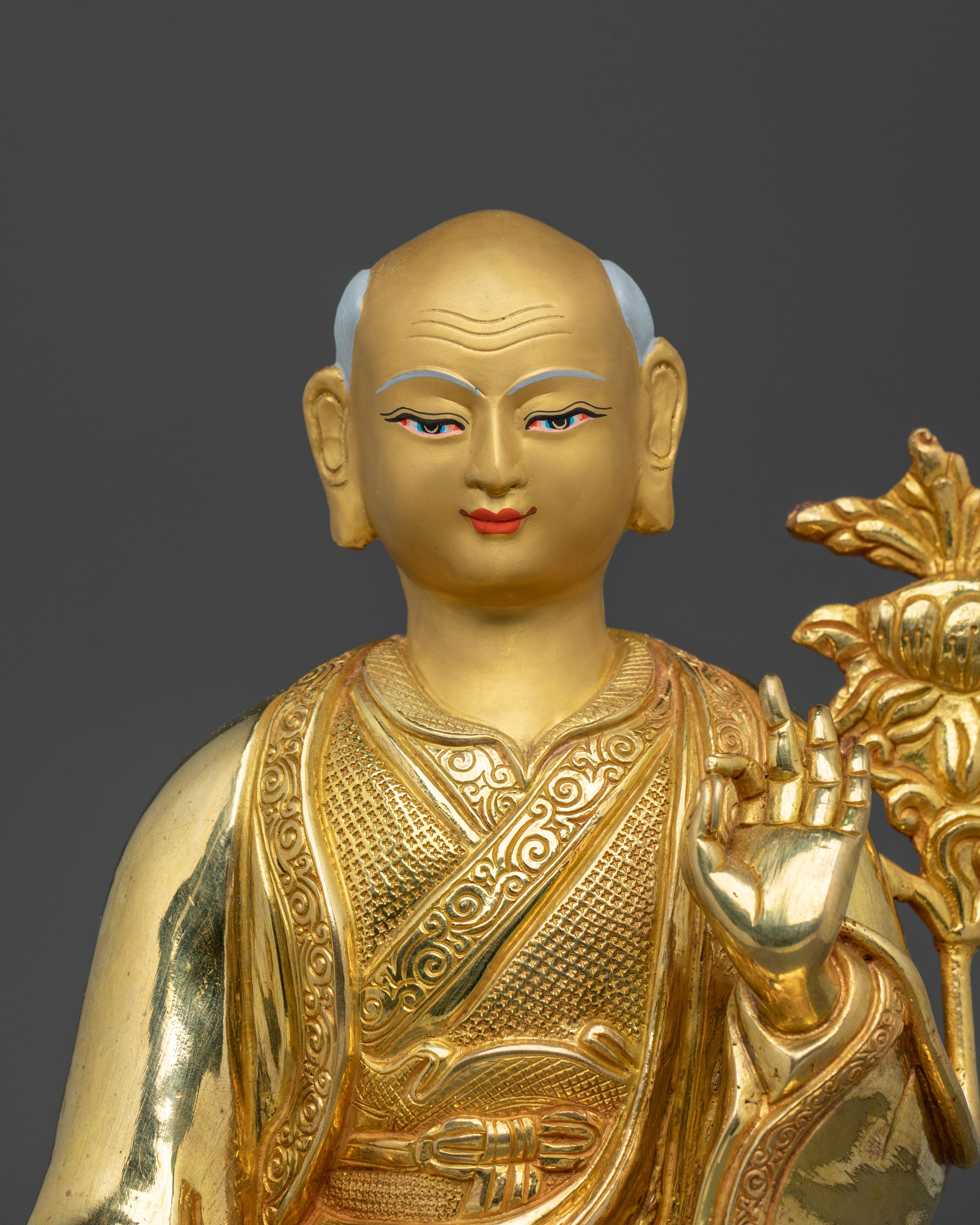 Handmade Shakya Master Statue Set | Sacred Collection