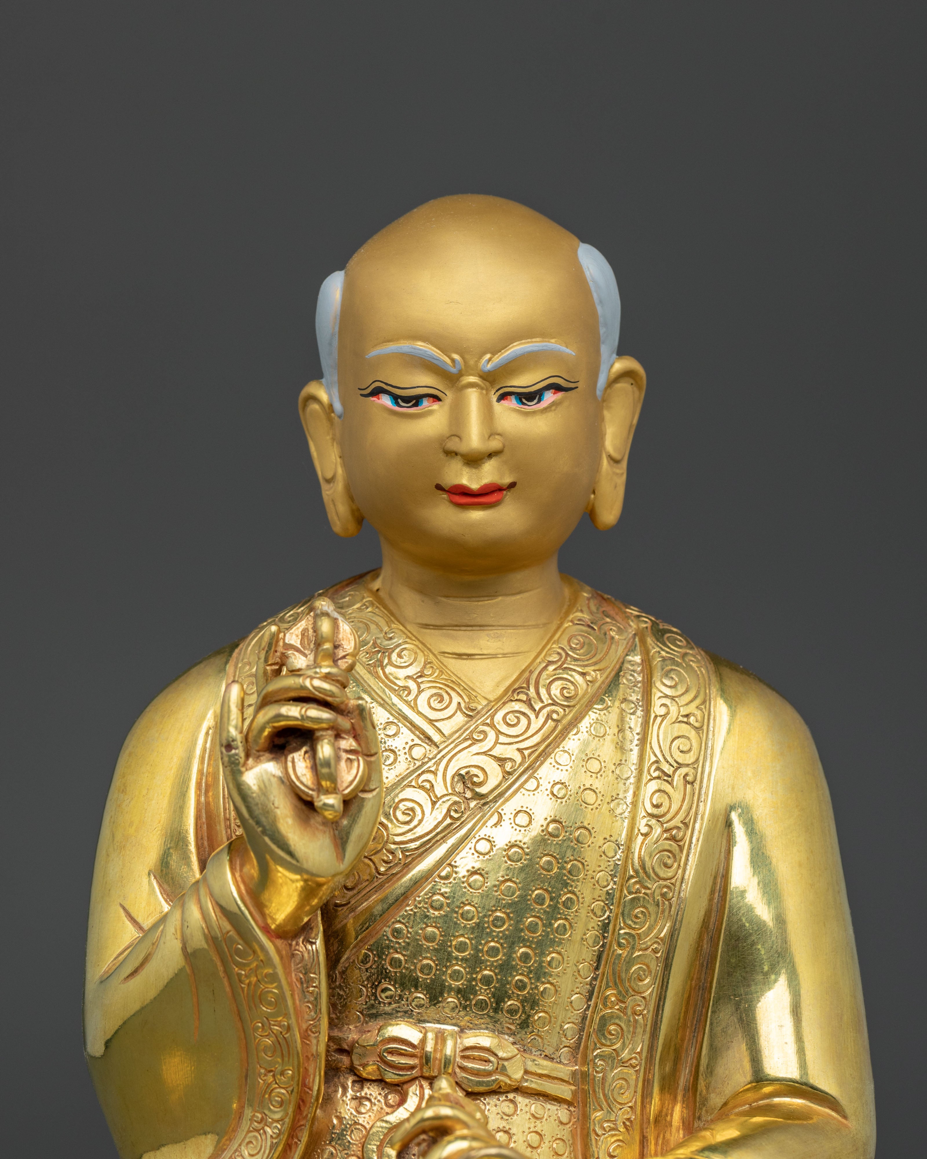 Handmade Shakya Master Statue Set | Sacred Collection