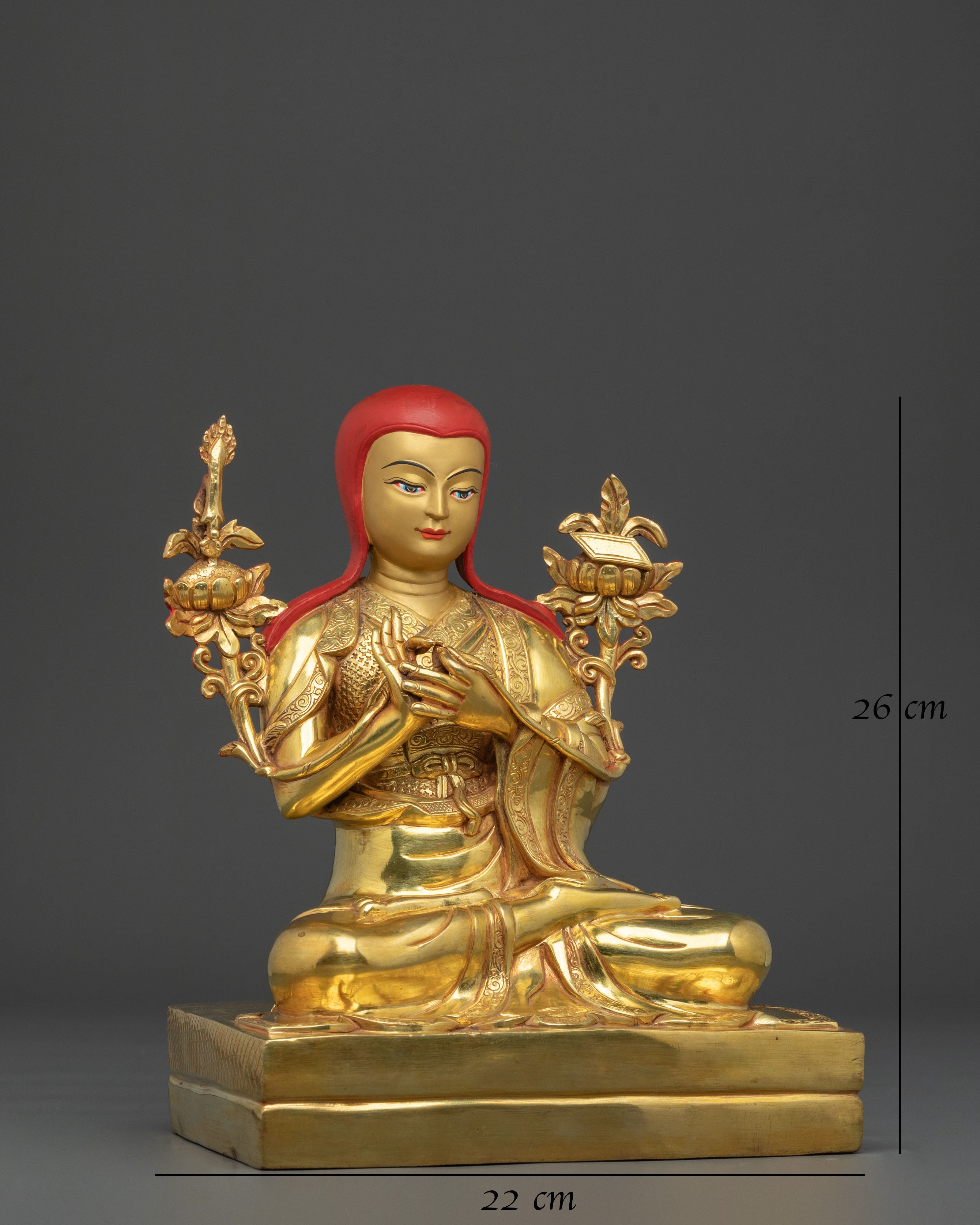 Handmade Shakya Master Statue Set | Sacred Collection