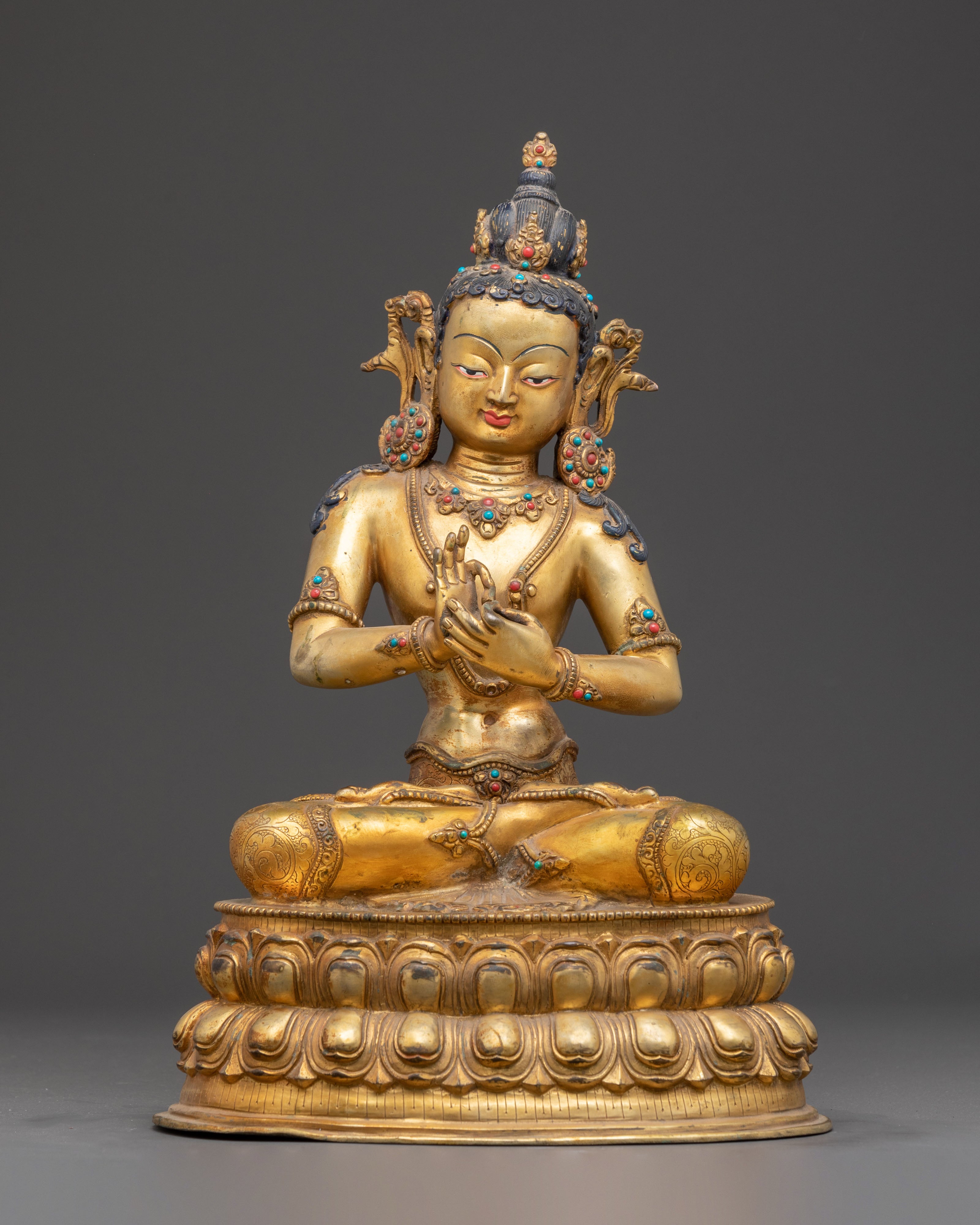 Vairocana Sculpture: The Cosmic Buddha | Ideal for Altars
