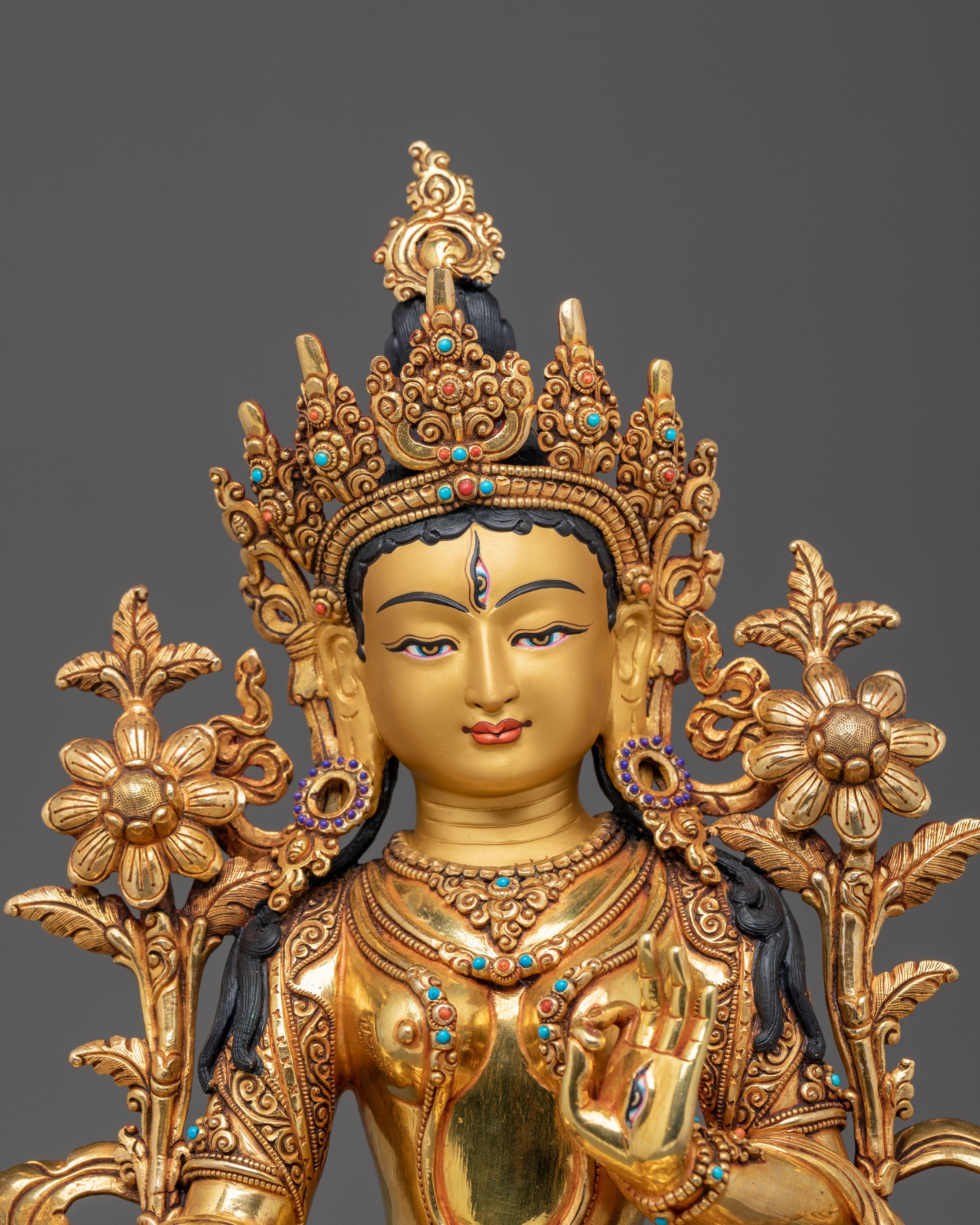 Three Long-Life Deities Statue Set | Tibetan Buddhist Figurine