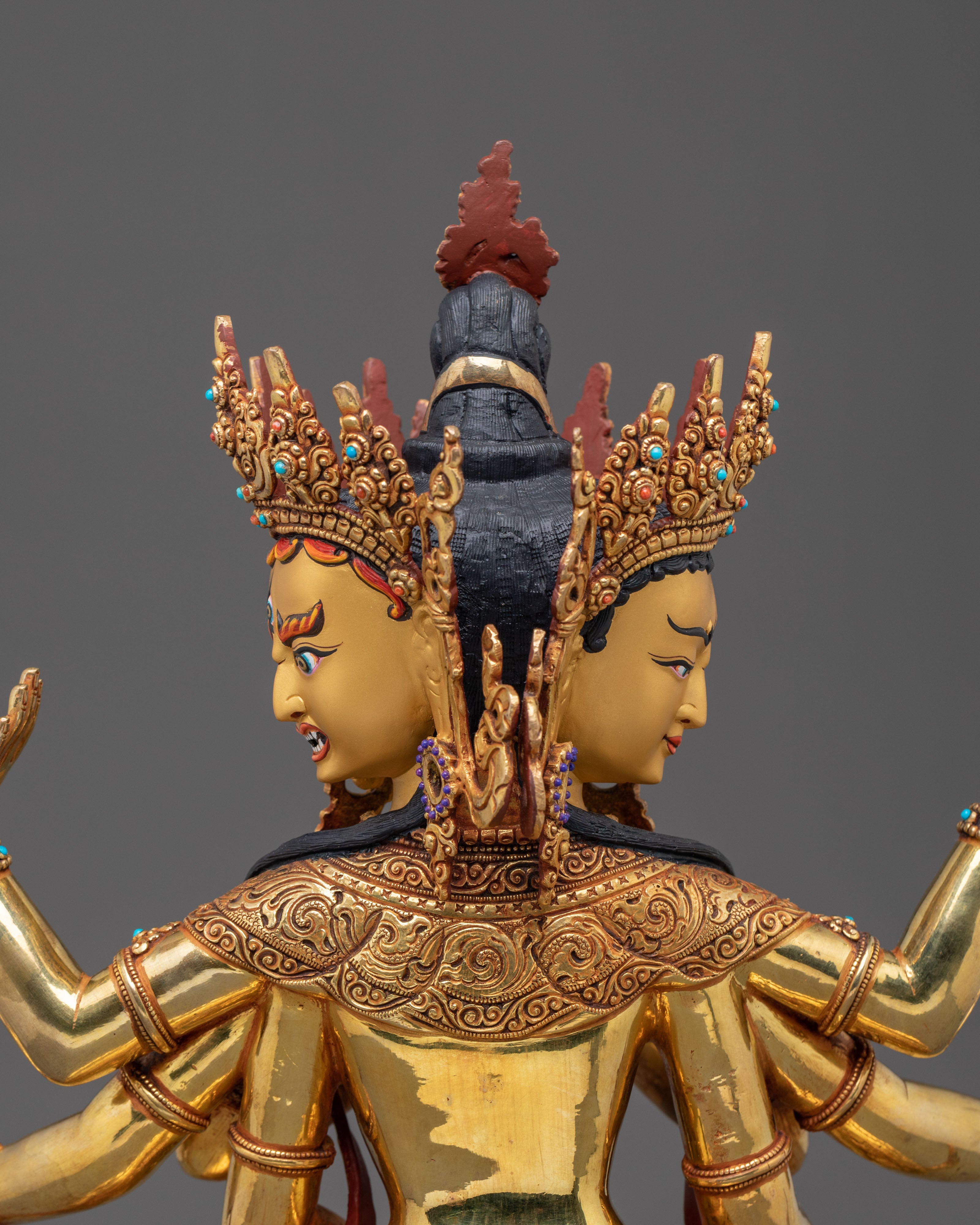 Three Long-Life Deities Statue Set | Tibetan Buddhist Figurine