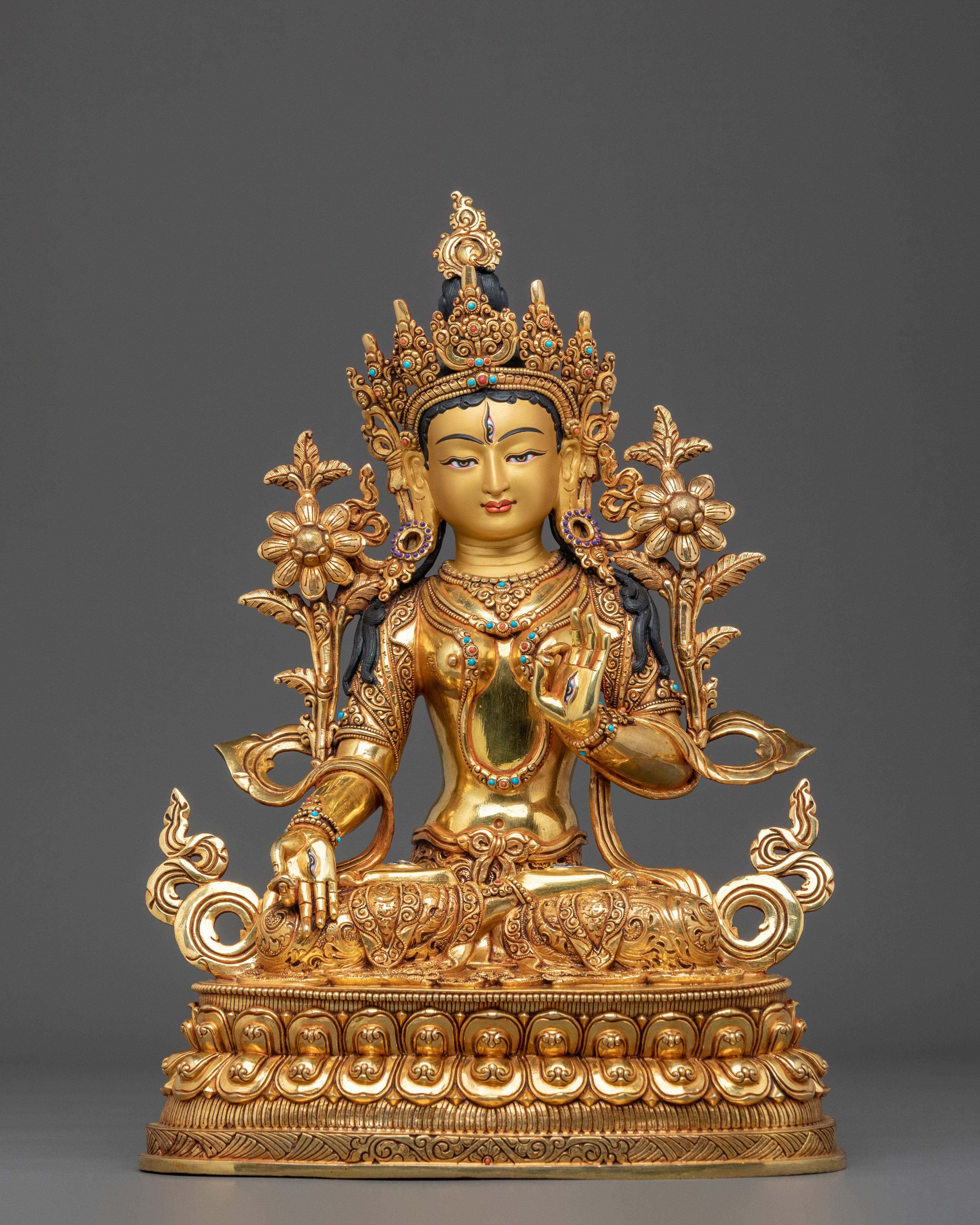Three Long-Life Deities Statue Set | Tibetan Buddhist Figurine