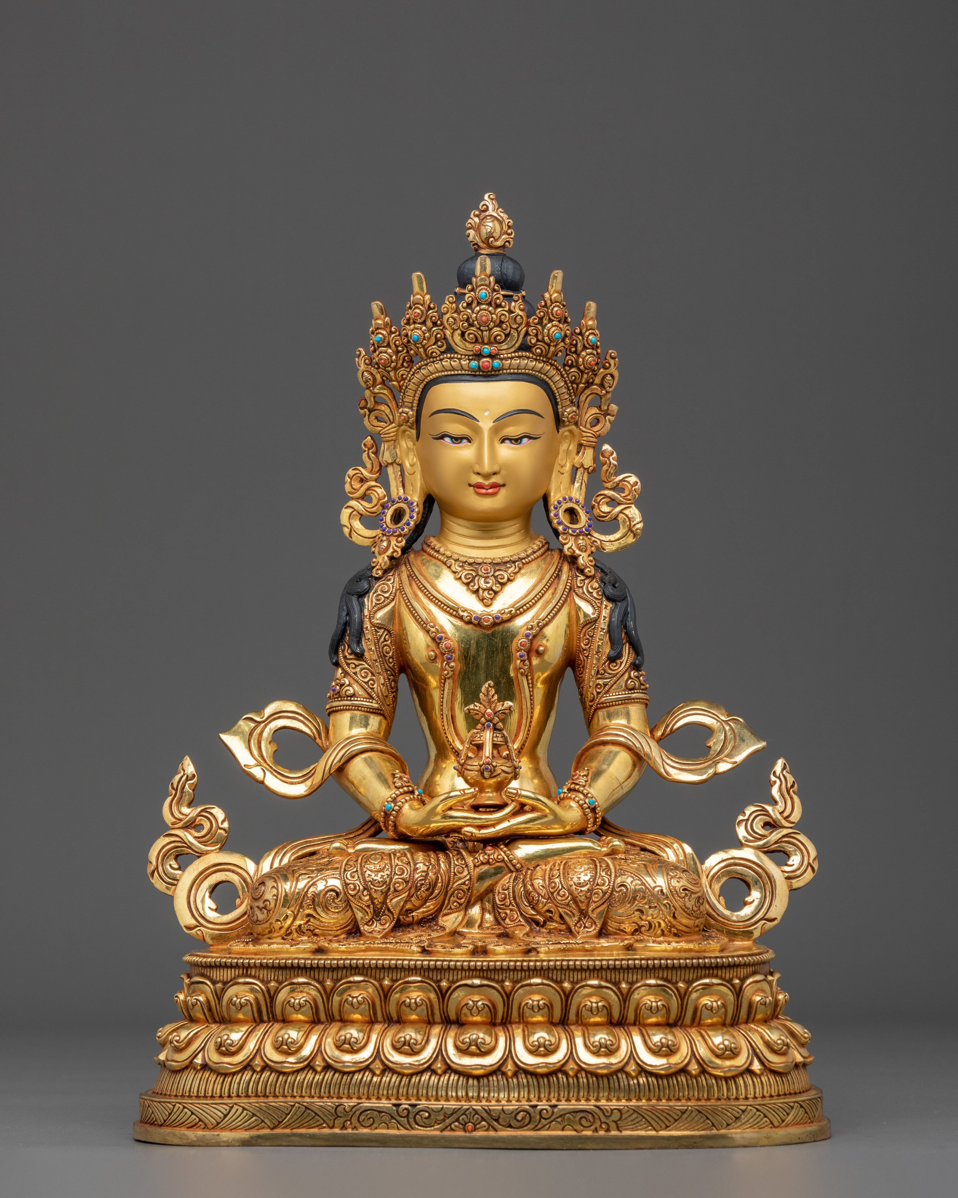 Three Long-Life Deities Statue Set | Tibetan Buddhist Figurine