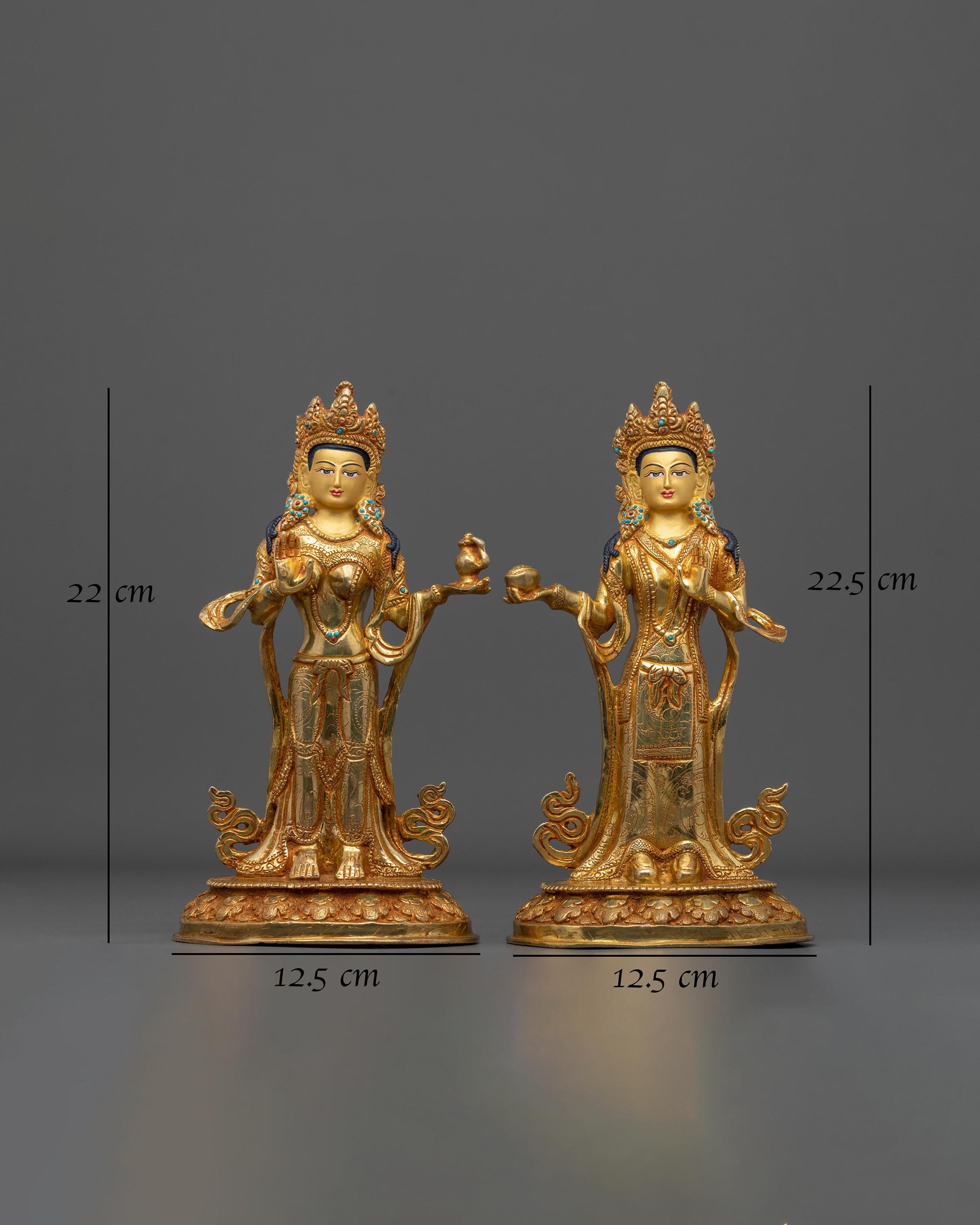 Yeshe Tsogyal and Mandarva Statue Set | Home Decor