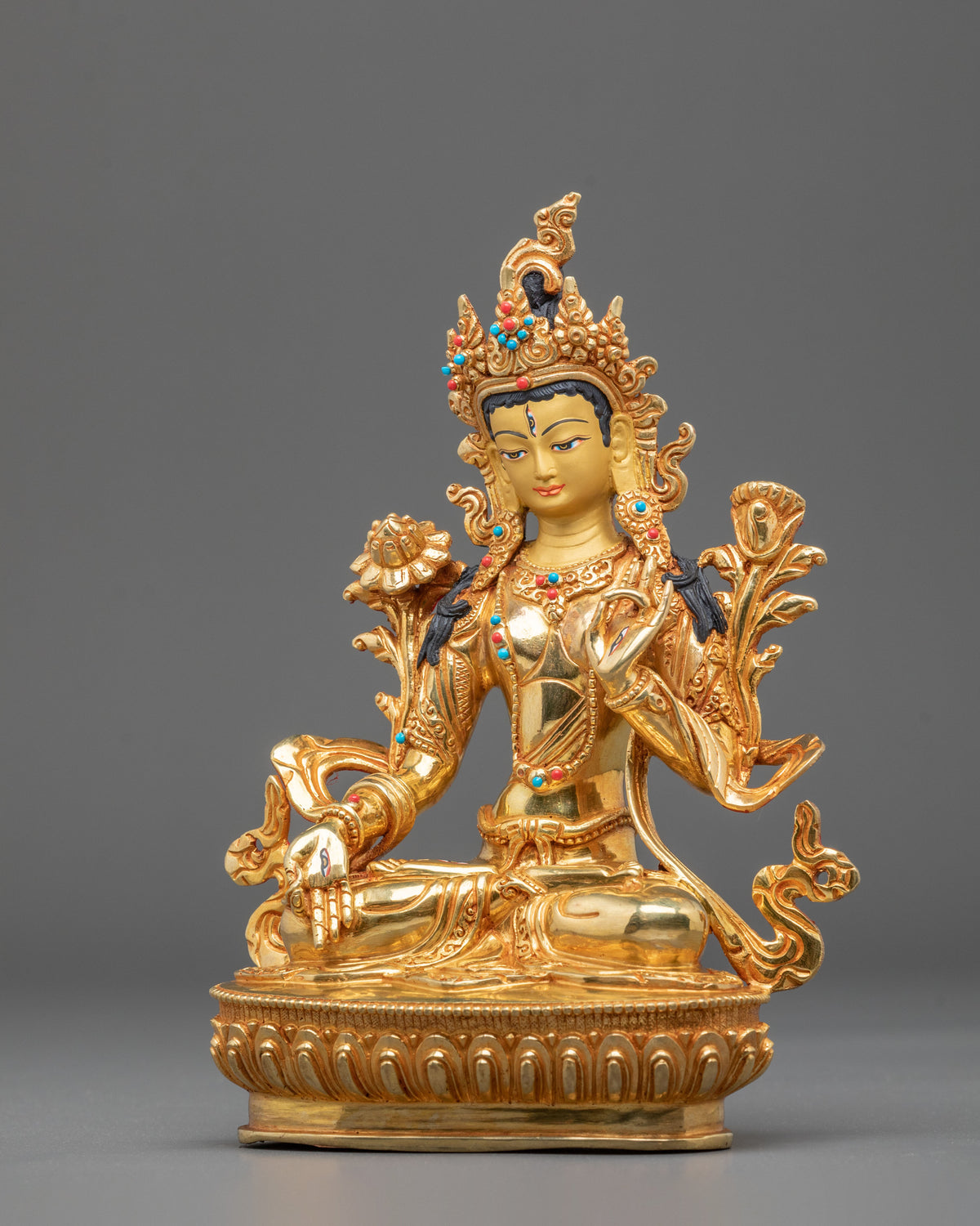 White Tara Statue of Divine Protection | Home Decor