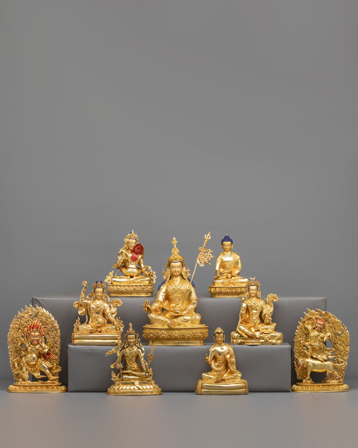 Eight Manifestation Statue Set