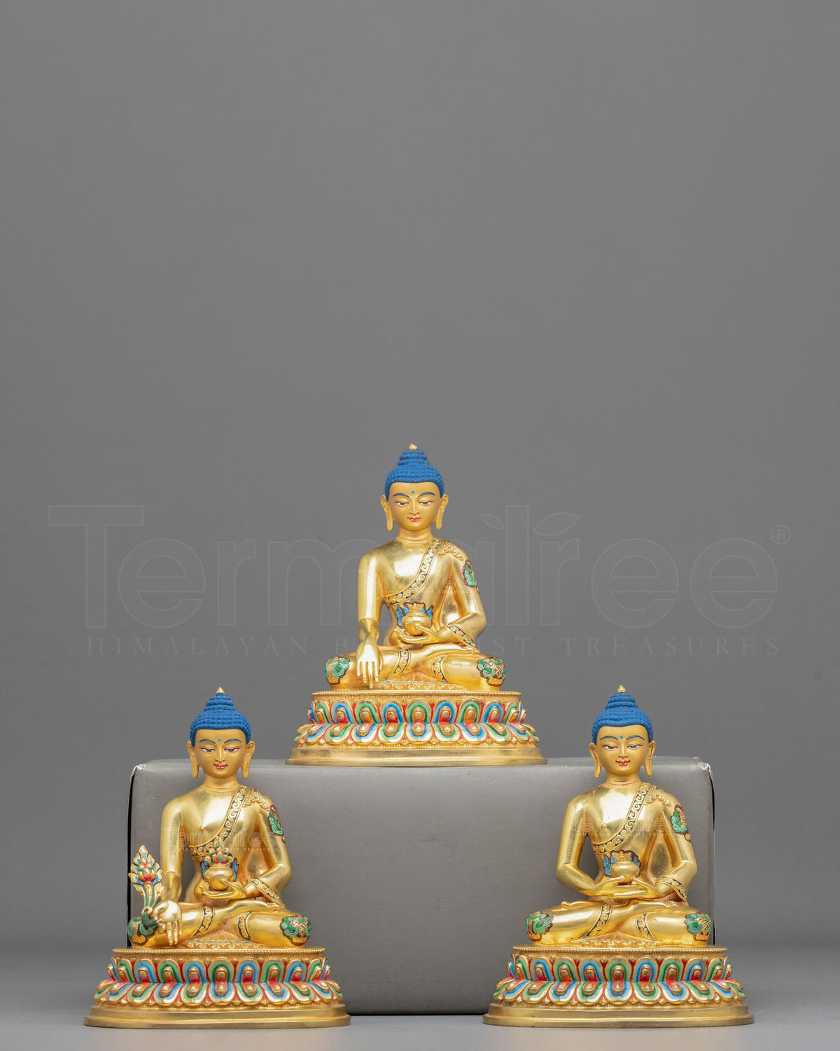 Three Buddha Statue Set | Sacred Enlightened Collection