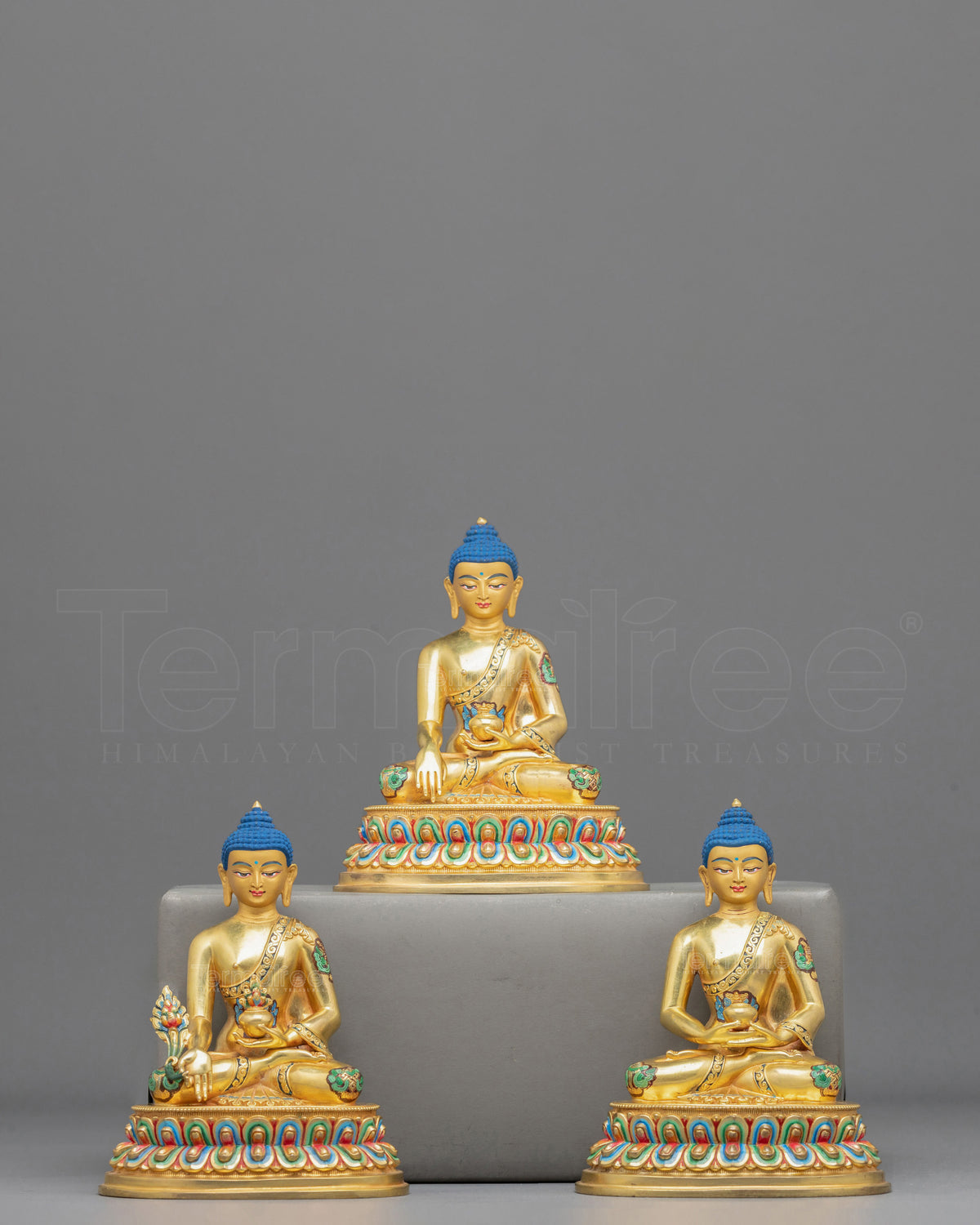 Three Buddha Statue Set | Sacred Enlightened Collection