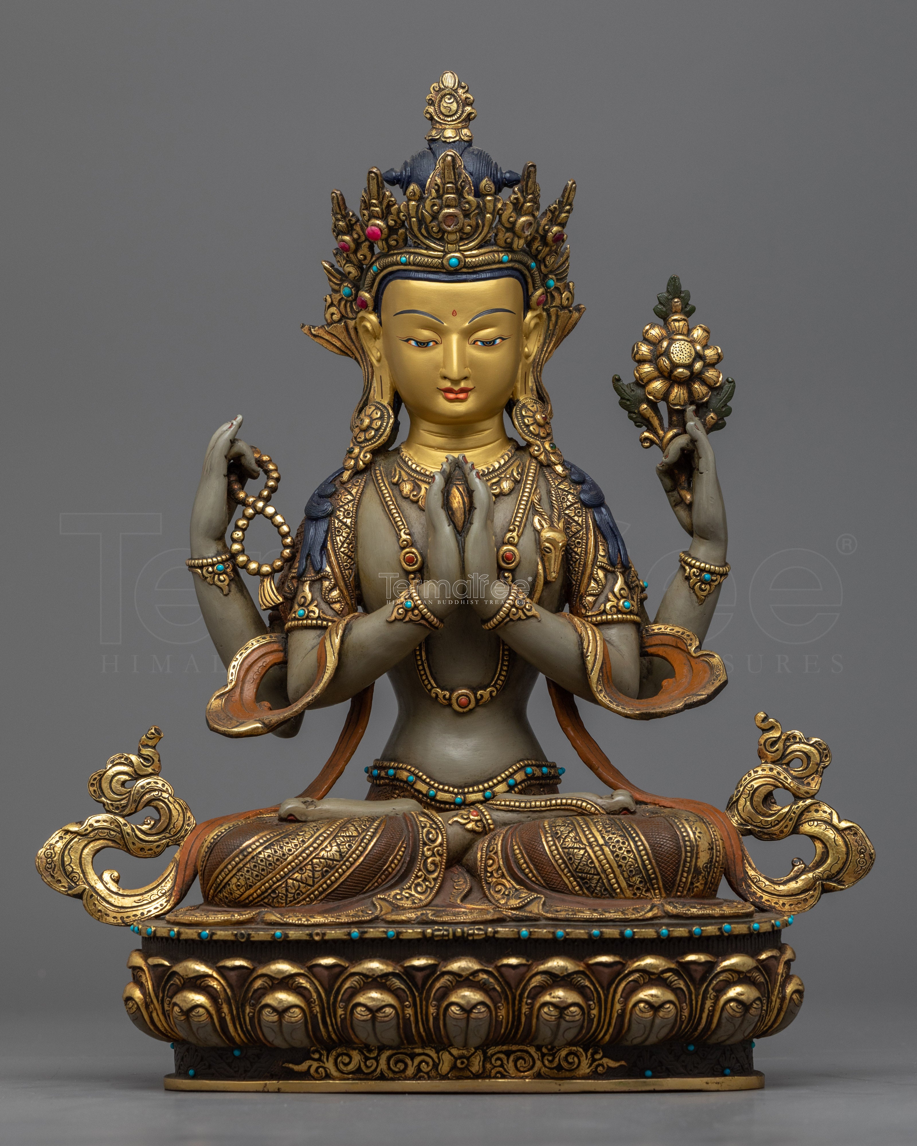 Tibetan Chenrezig Statue | Avalokiteshvara Fine Artwork