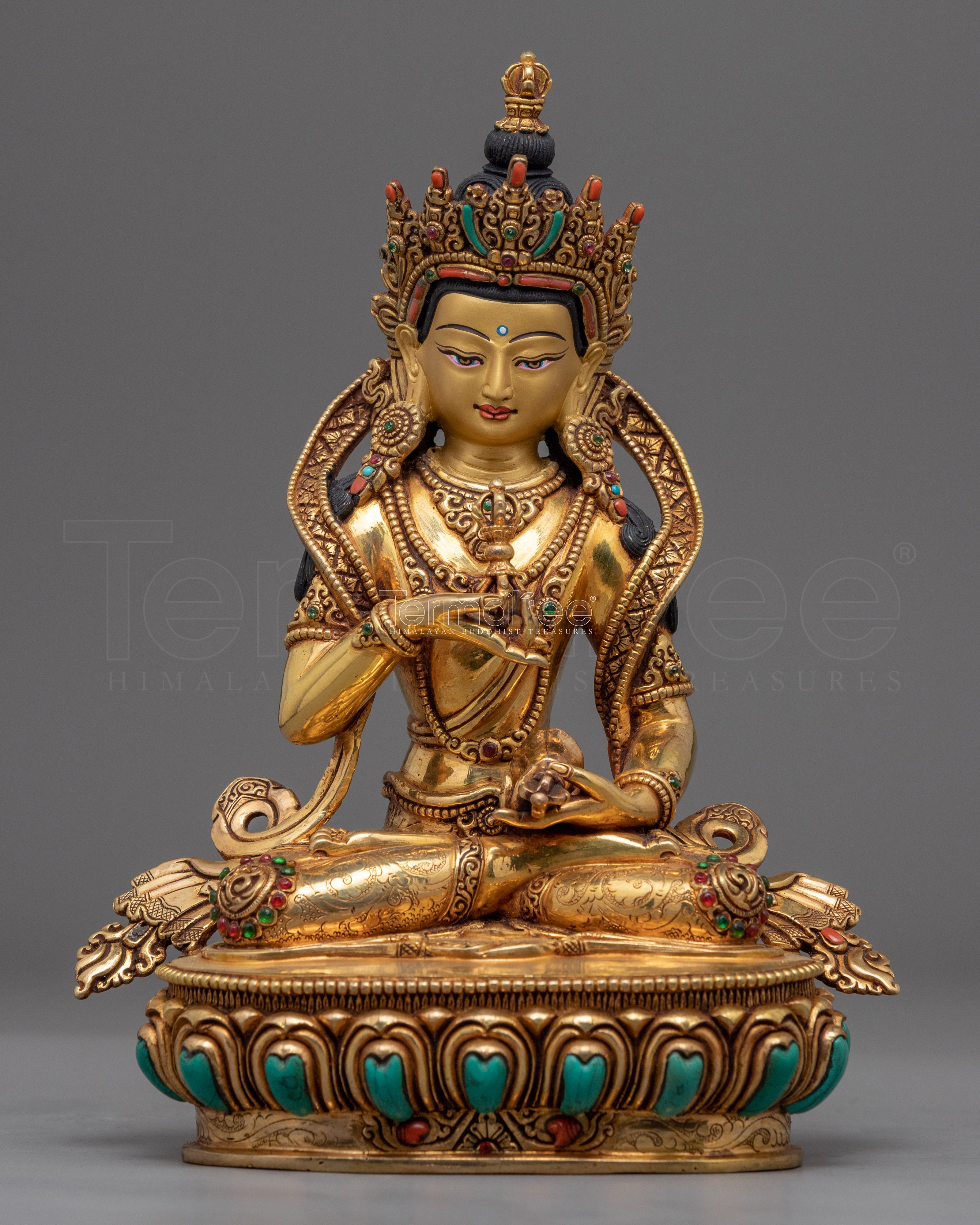 Tibetan Vajrasattva  Bodhisattva Sculpture | Traditional Himalayan Art