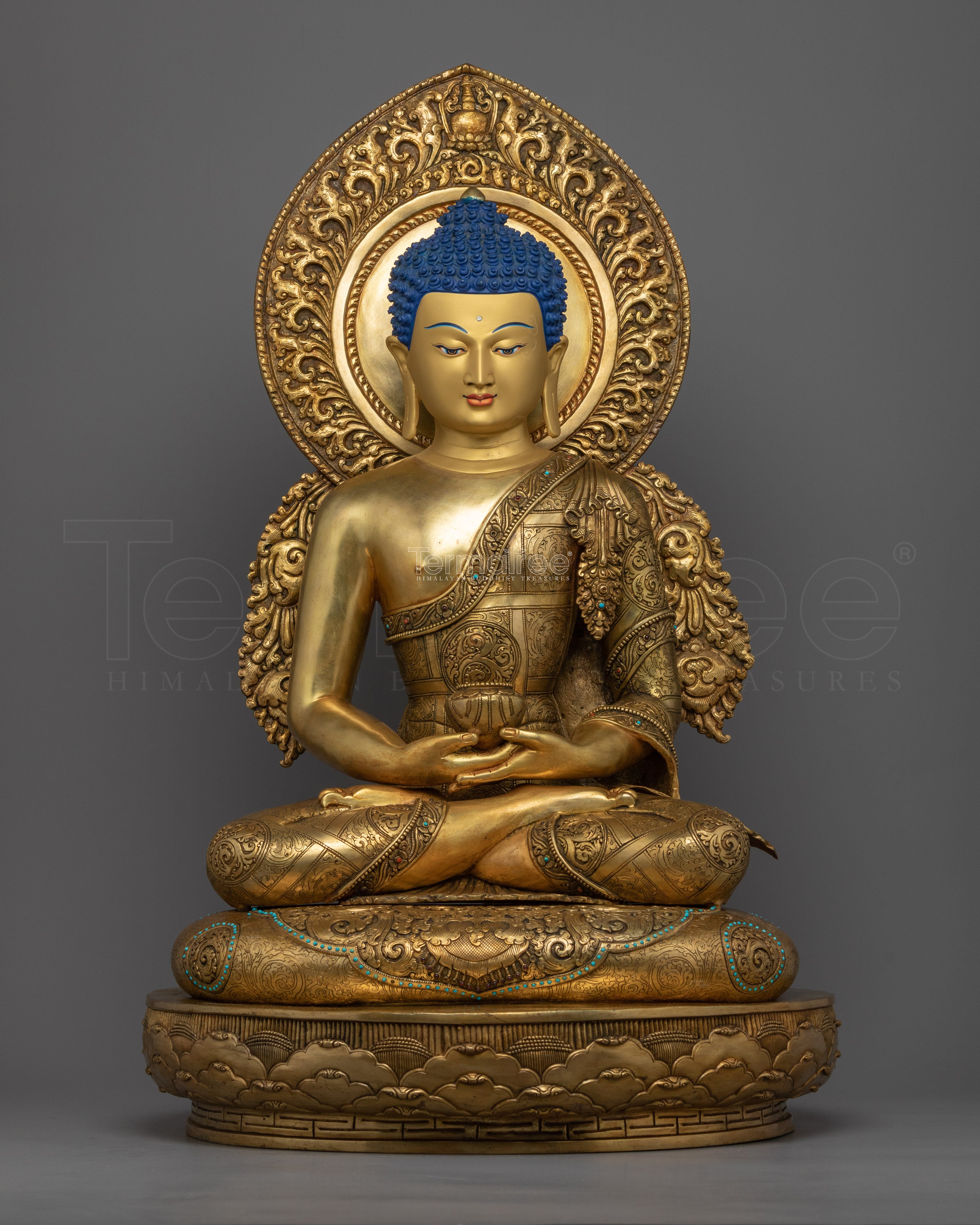 Amitabha Buddha Chant Practice Statue |  Hand-Carved Buddhist Statues