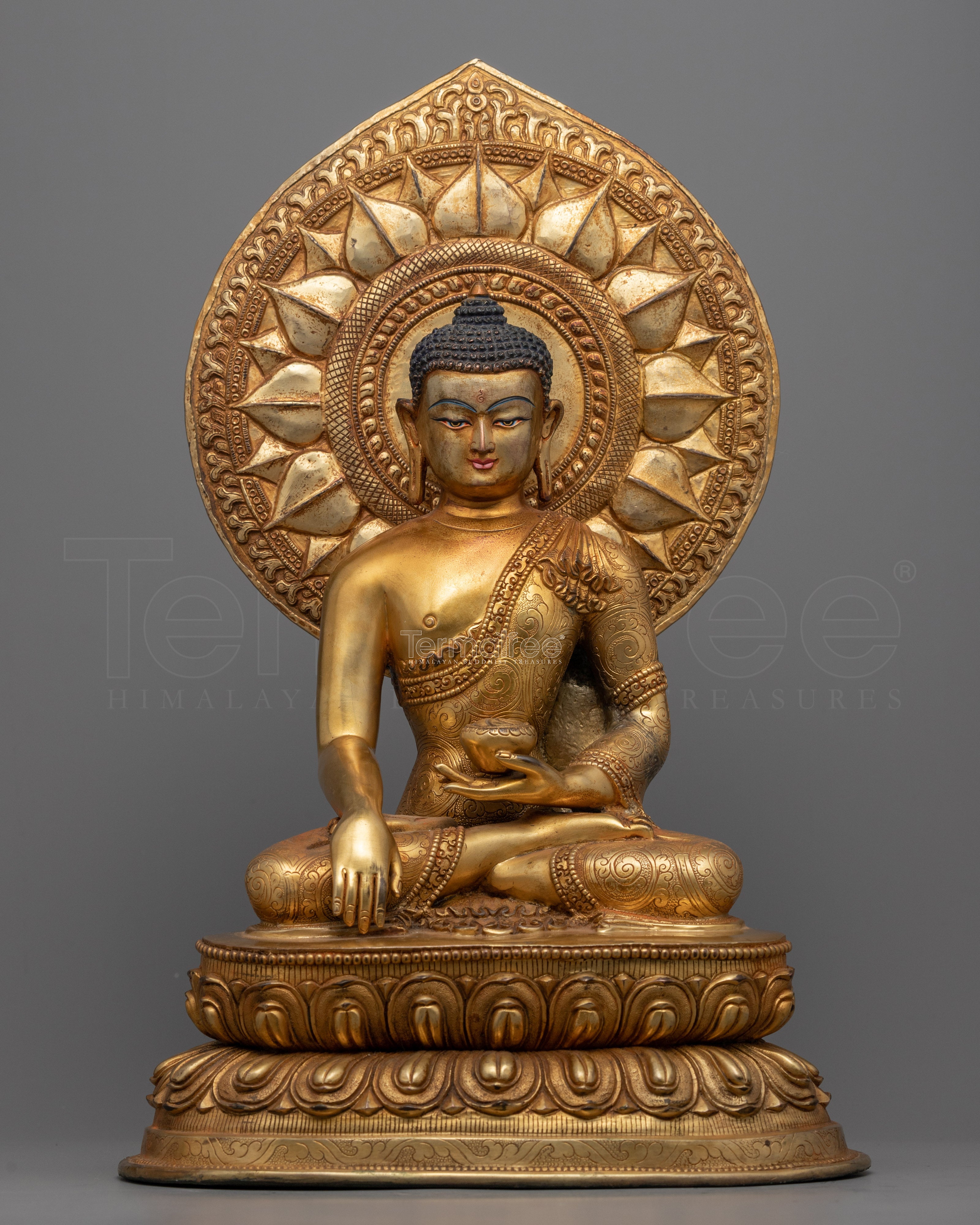 Shakyamuni Buddha Seated in Meditation Statue | Himalayan Buddhist Art