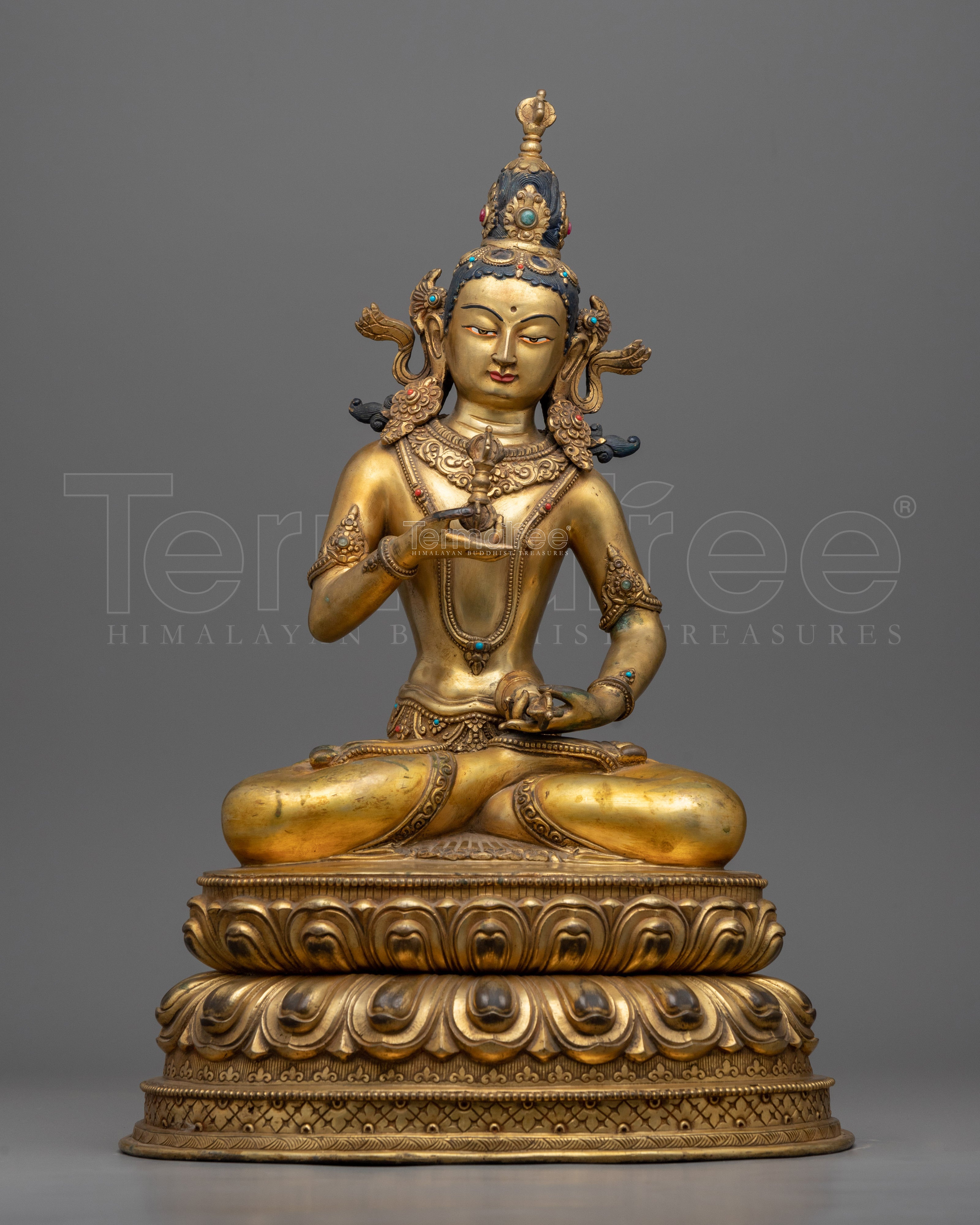Bodhisattva Vajrasattva Handmade Sculpture | Traditional Buddhist Arta