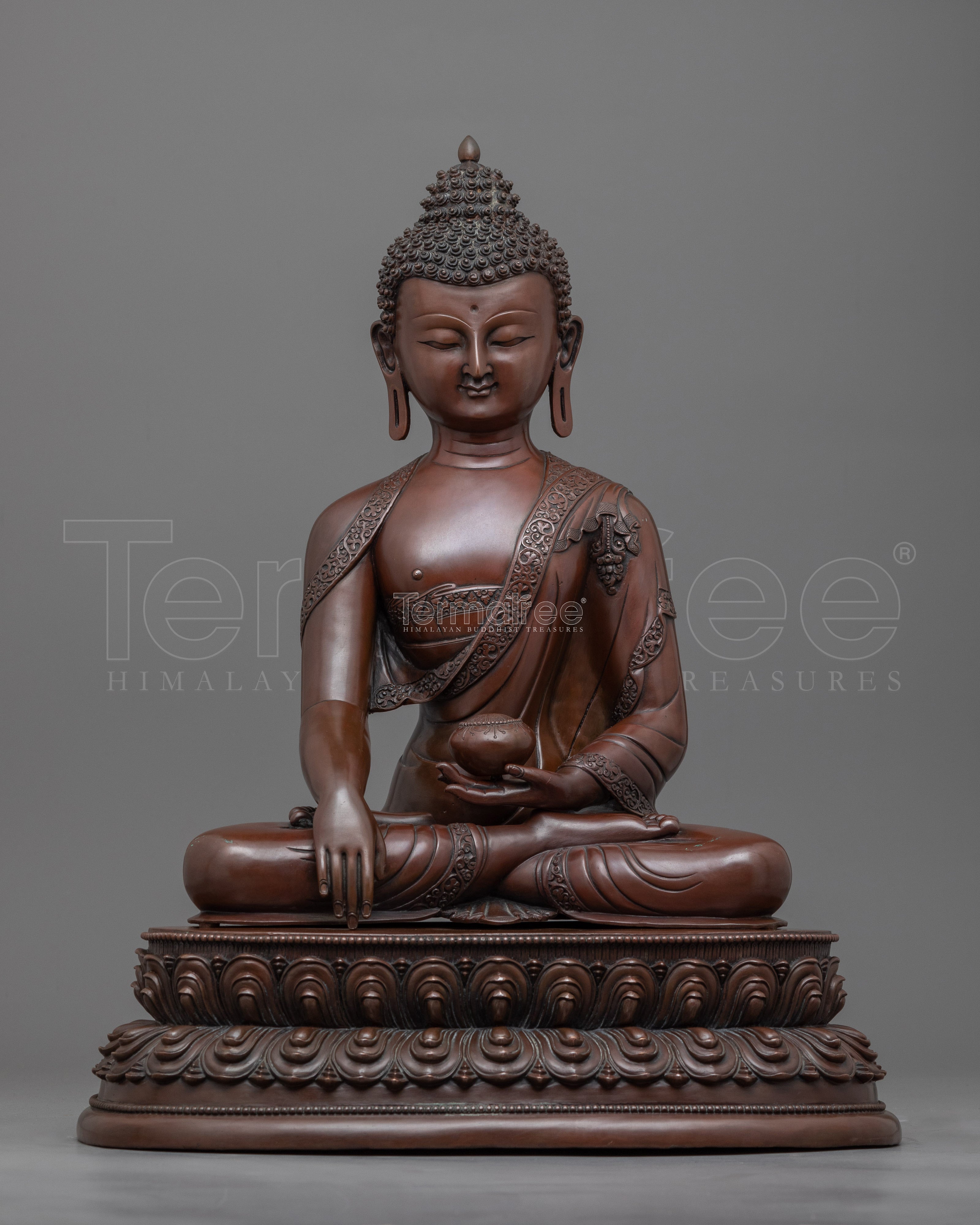 Buddha Shakyamuni Sculpture for Meditation | Traditional Himalayan Buddhist Artwork