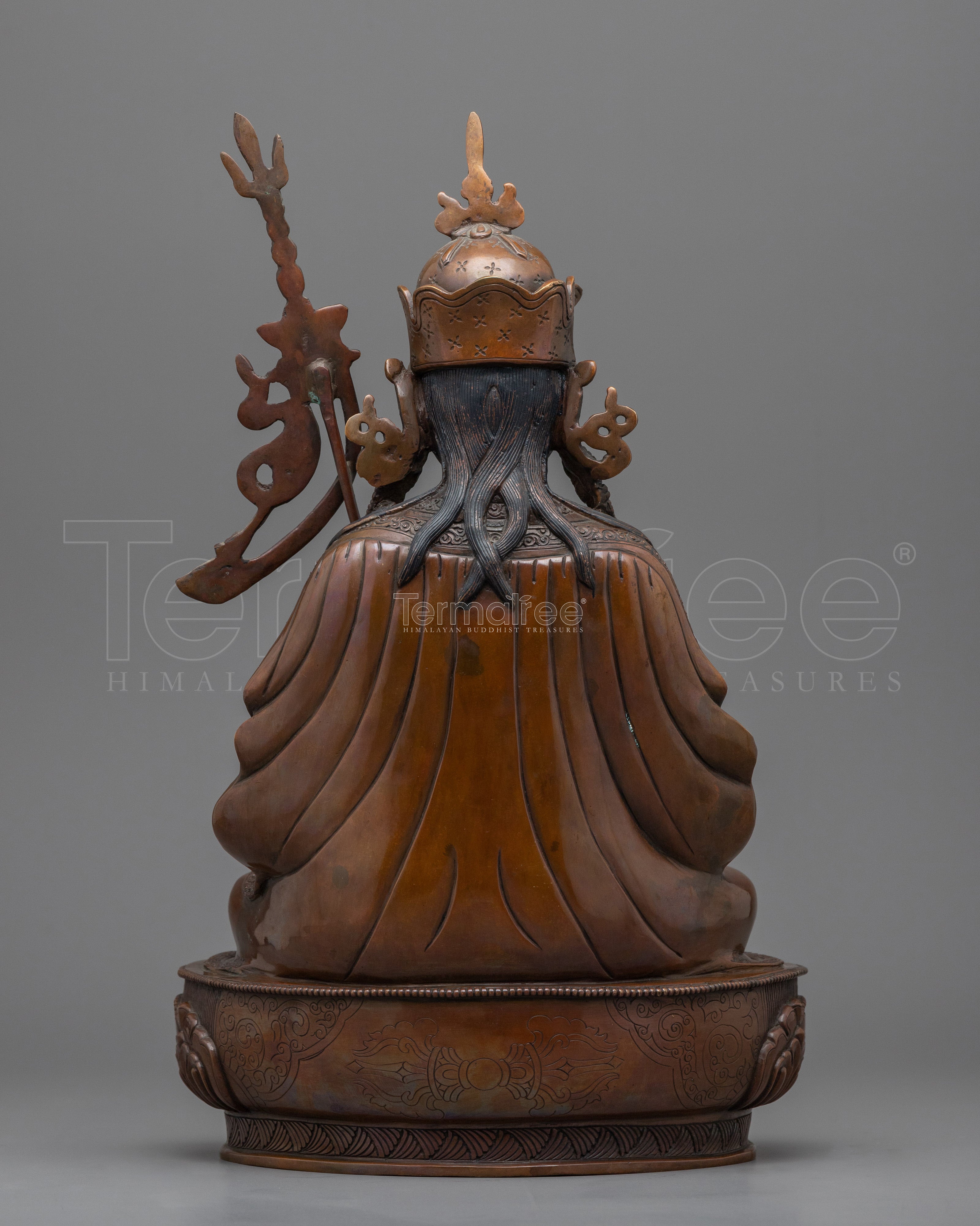 Tibetan Guru Rinpoche Statue | Traditionally Handmade Himalayan Religious Statues