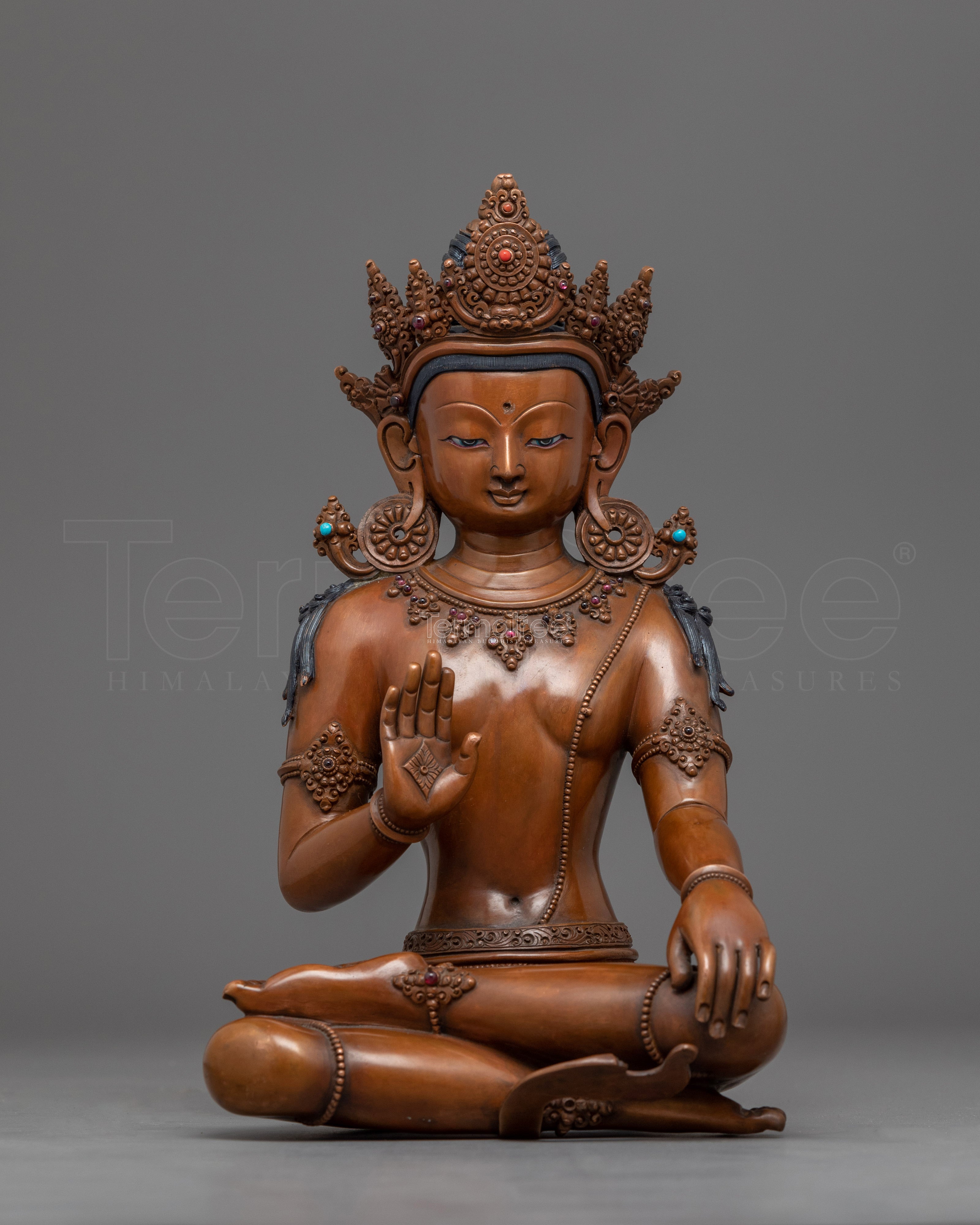 Chenrezig Mantra Practice Statue for Spiritual Healing | Handcrafted Buddhist Statue