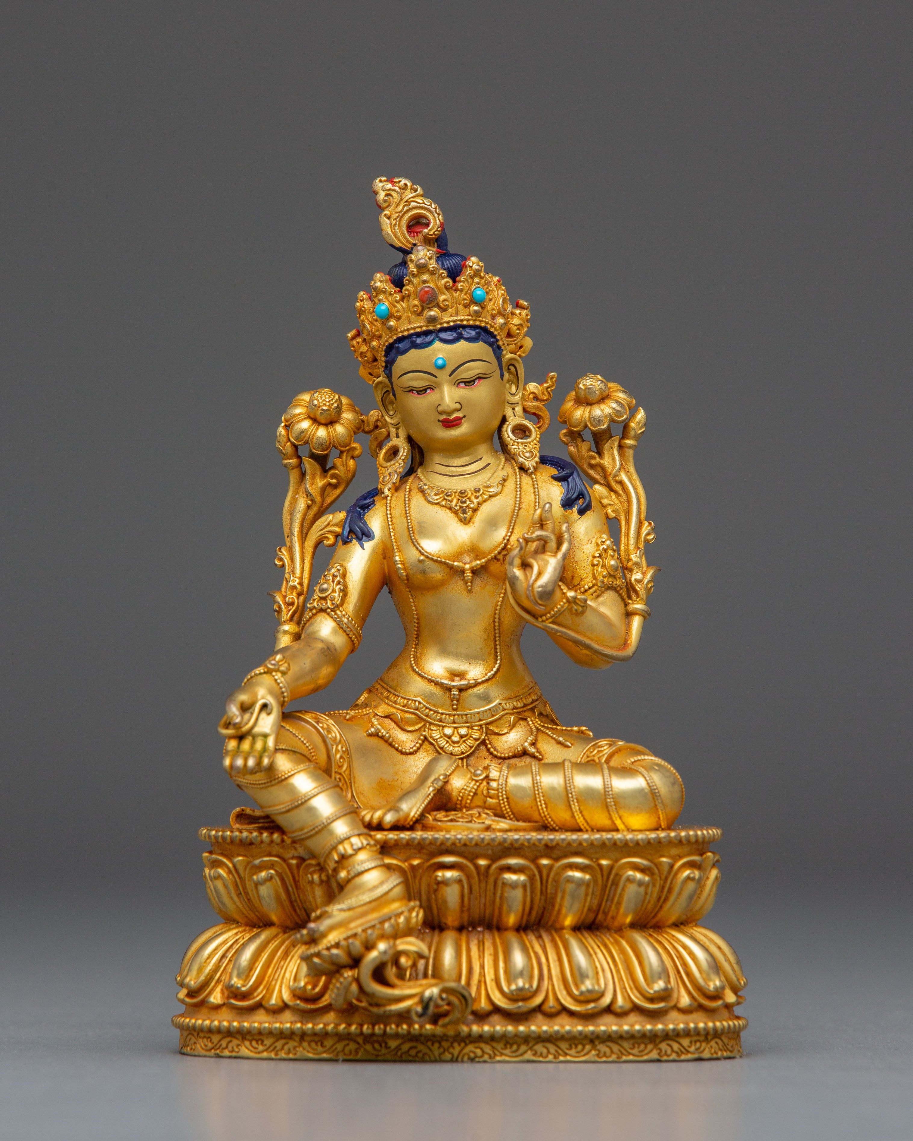 Small Statue of Mother Green Tara
