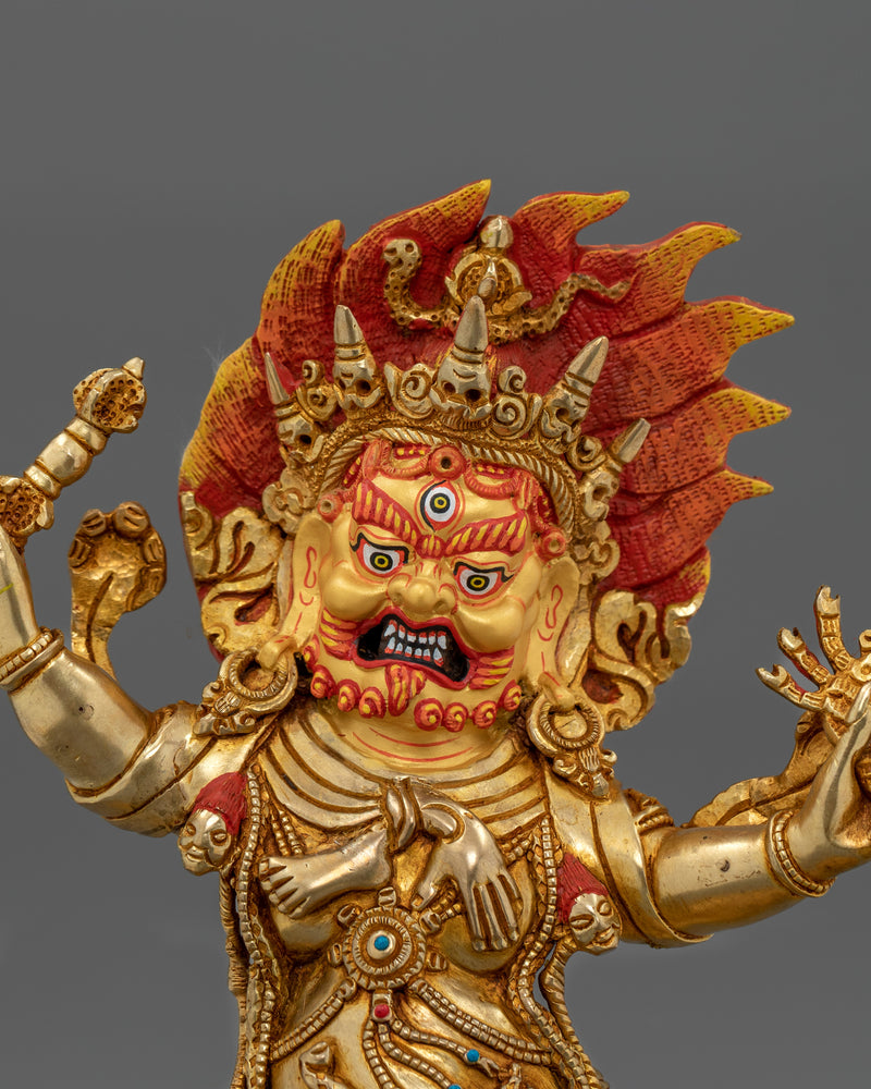 Protector Deity Guru Dragpo Statue | Wrathful manifestation of Padmasambhava