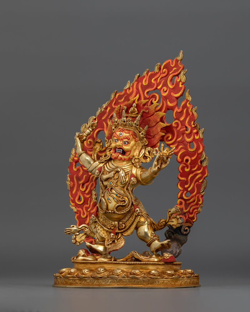 Protector Deity Guru Dragpo Statue | Wrathful manifestation of Padmasambhava