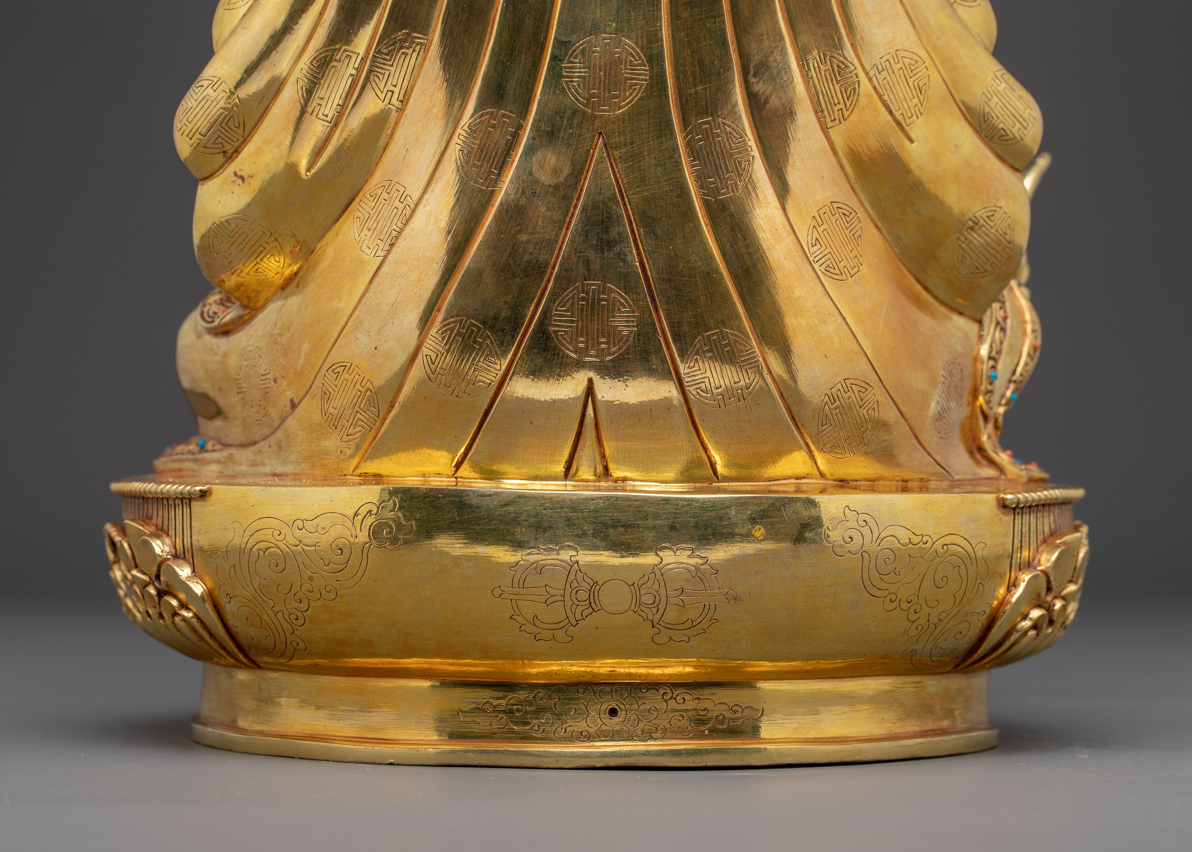 Handcrafted Radiant Statue of Guru Padmasambhava | Lotus-Born Master