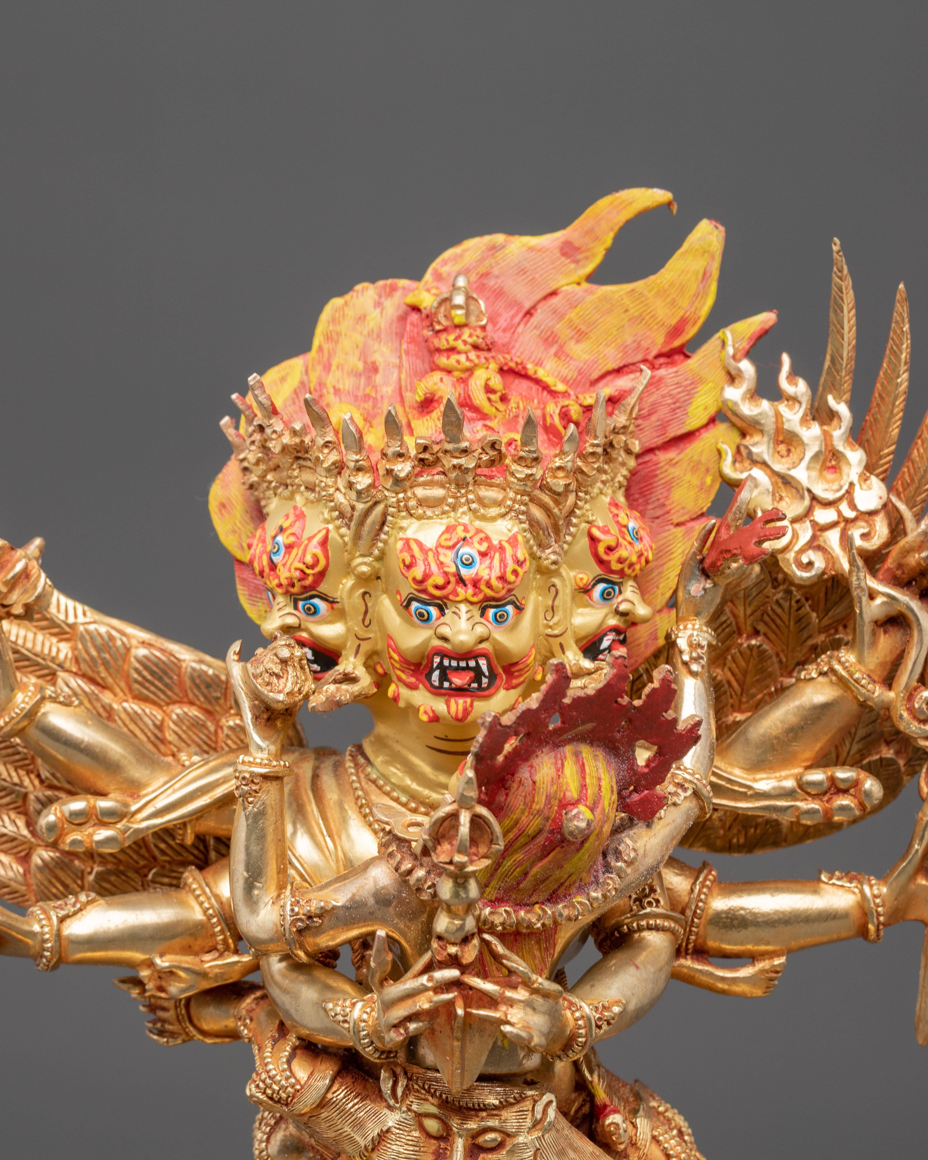 Wrathful Vajrakilaya Statue: Transmutation of Negativity