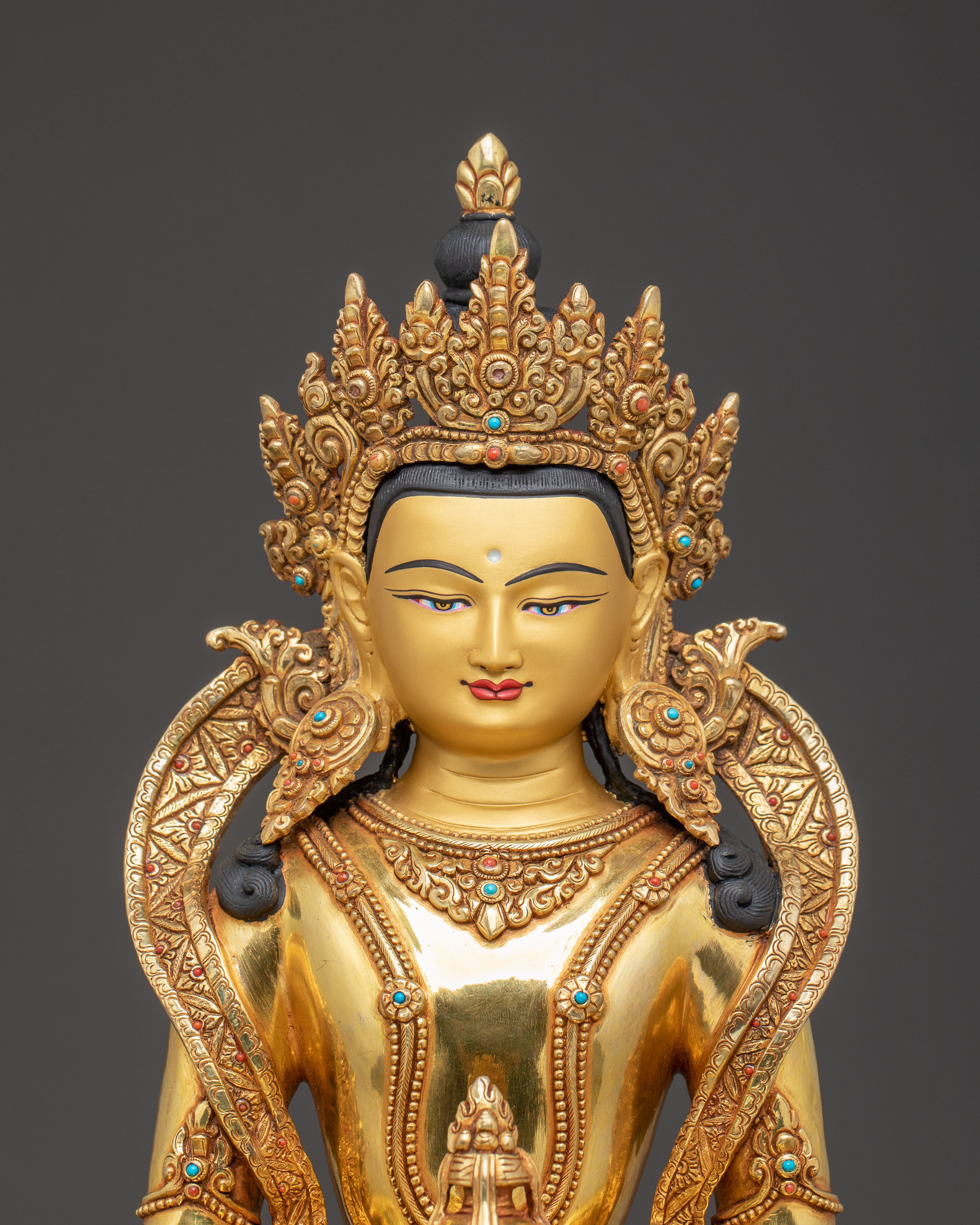 Handmade Statue of Long-Life Buddha Amitayus | Buddha of Infinite Life