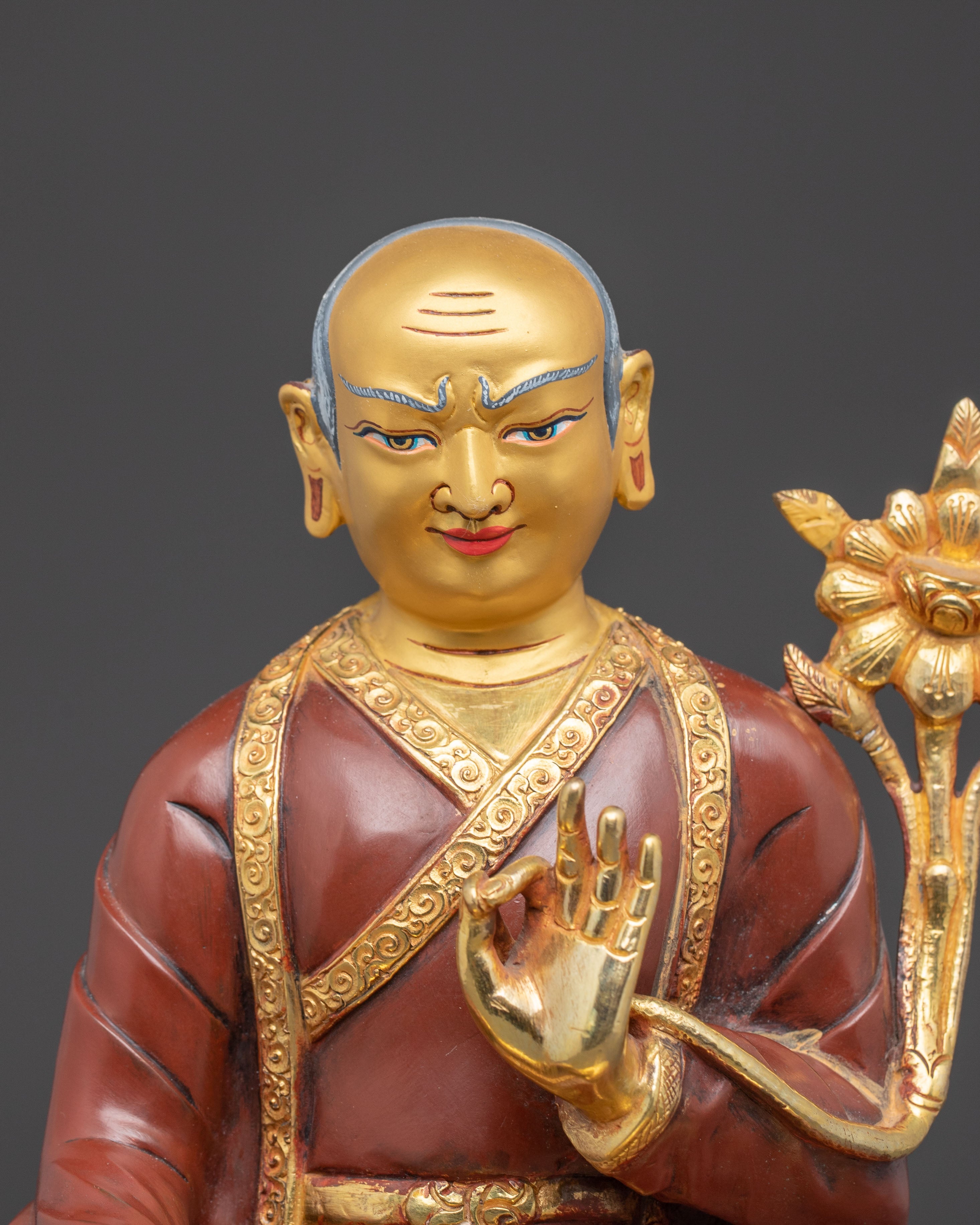 Revered Sakya Masters Statue Set | Traditional Himalayan Art