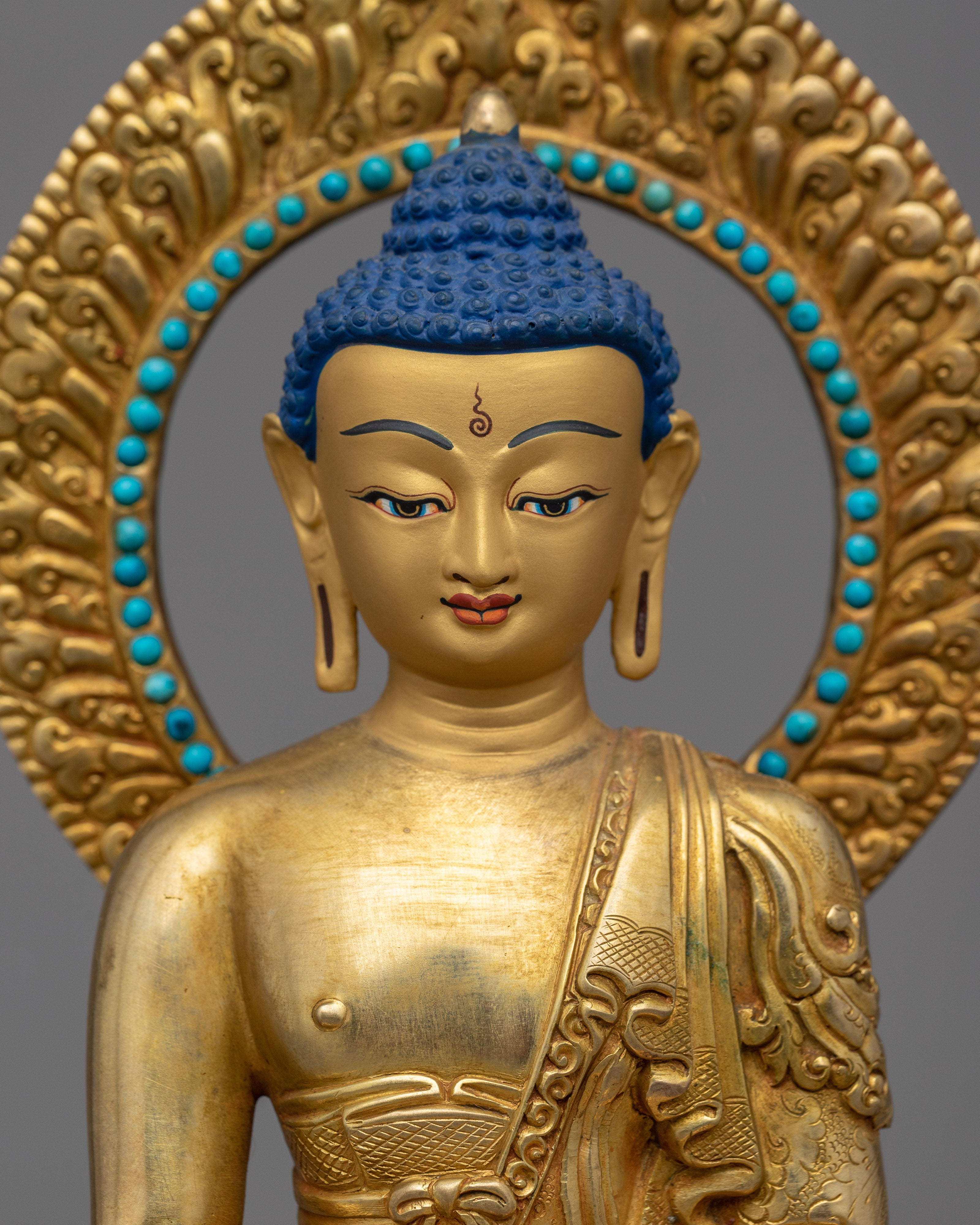 Amitabha Buddha Mudra Sculpture | Handmade in Nepal, Himalayan Buddhist Art