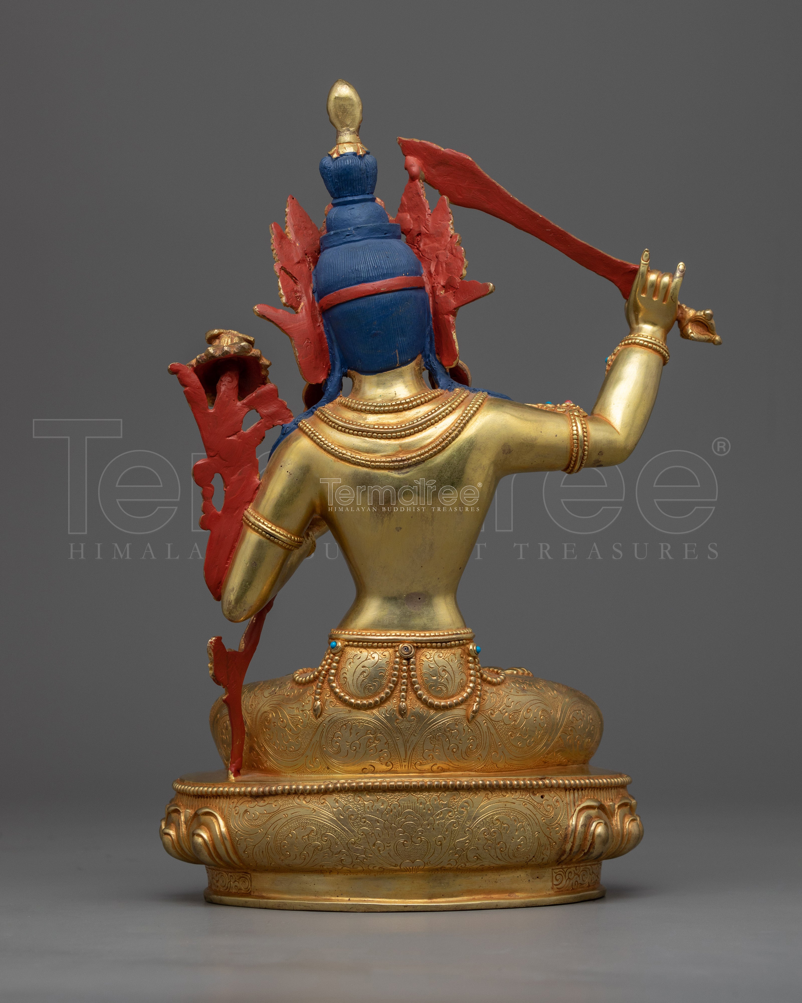 Manjushri Welding Buddhist Sword | Hand-crafted Spiritual Statue